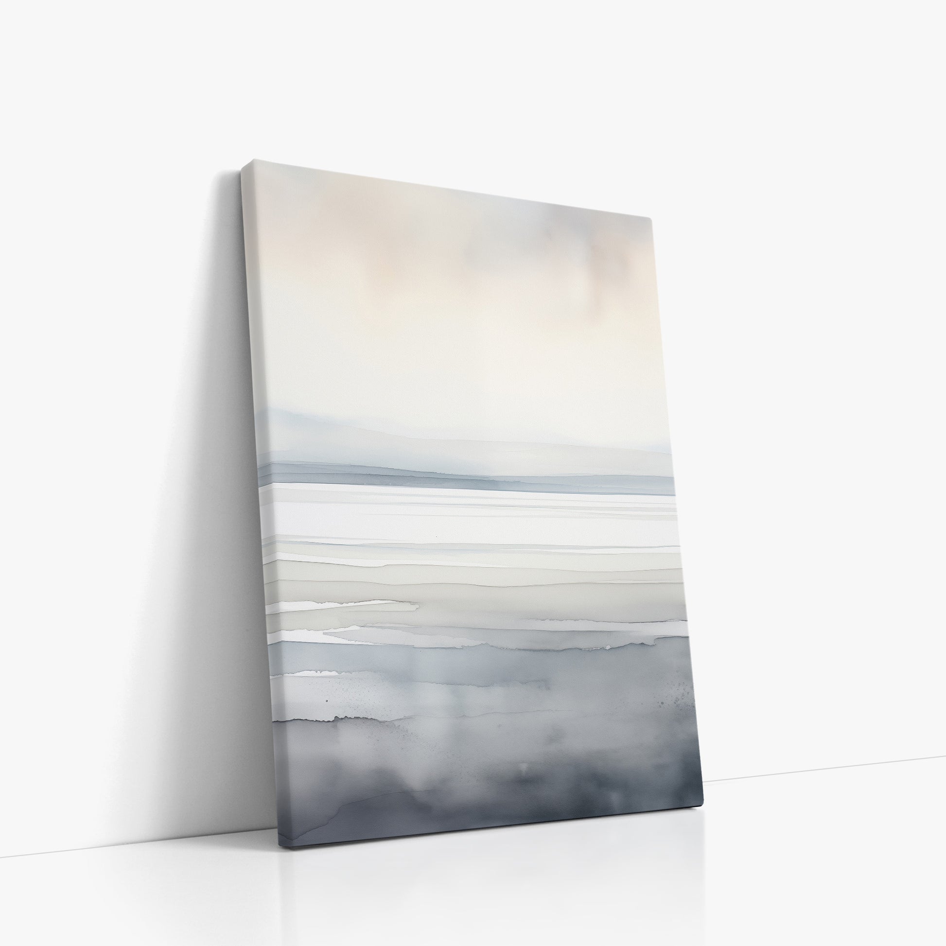 Whisper Beach, 50x70cm Satin Canvas Poster Left Angle