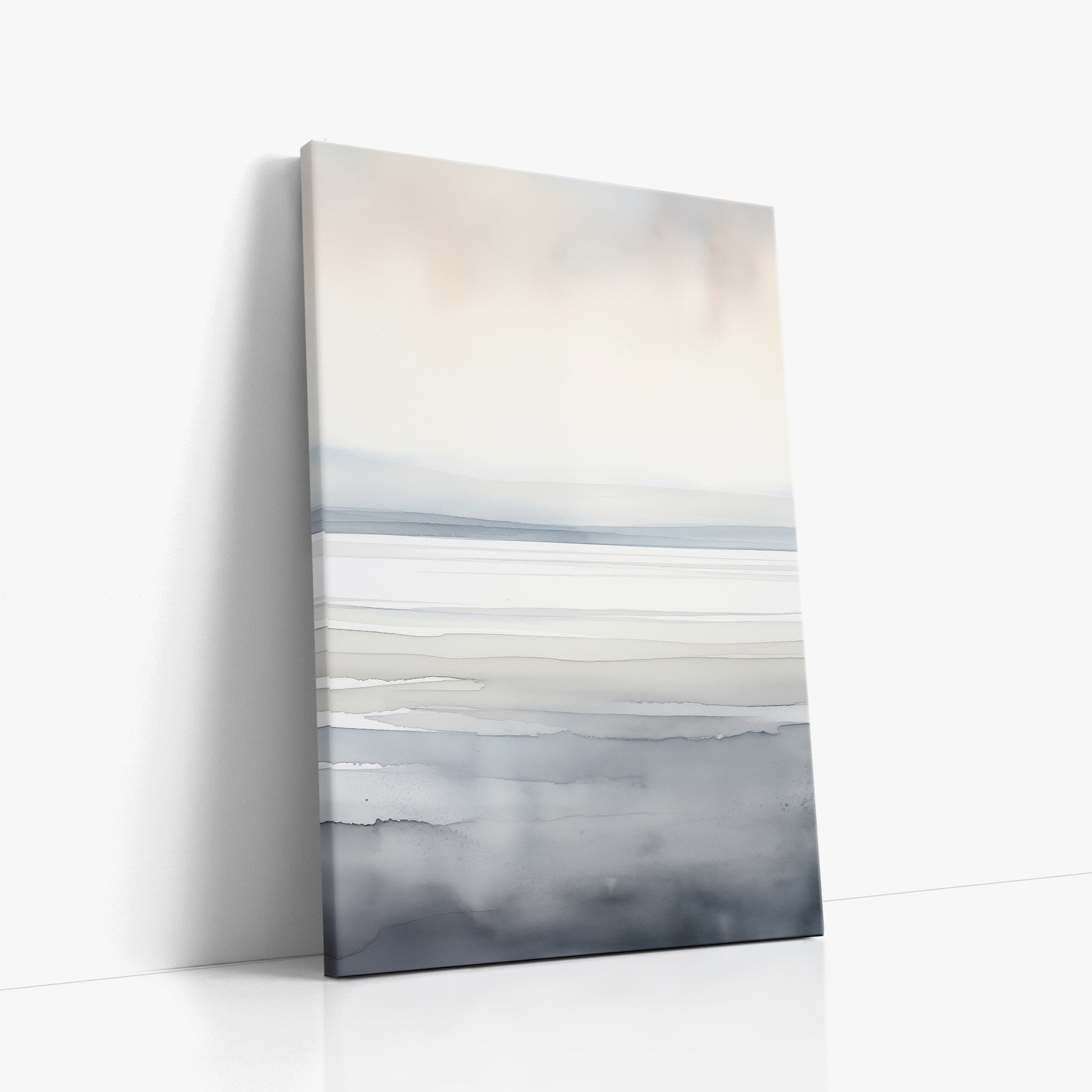 Whisper Beach, 60x90cm Satin Canvas Poster Left Angle