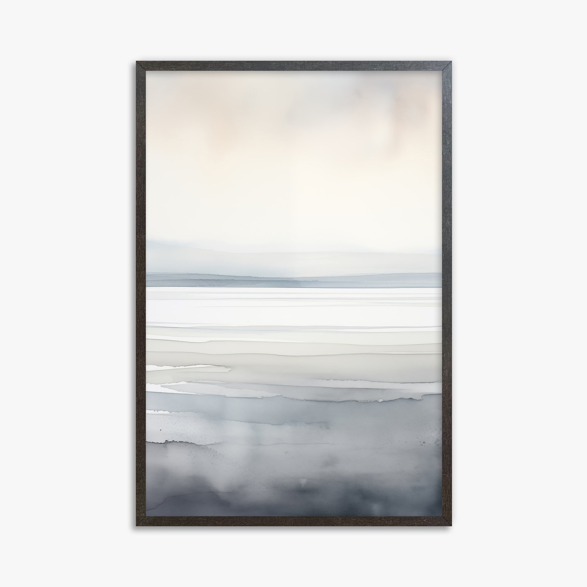 Whisper Beach, 61x91cm Framed Poster With Espresso Frame