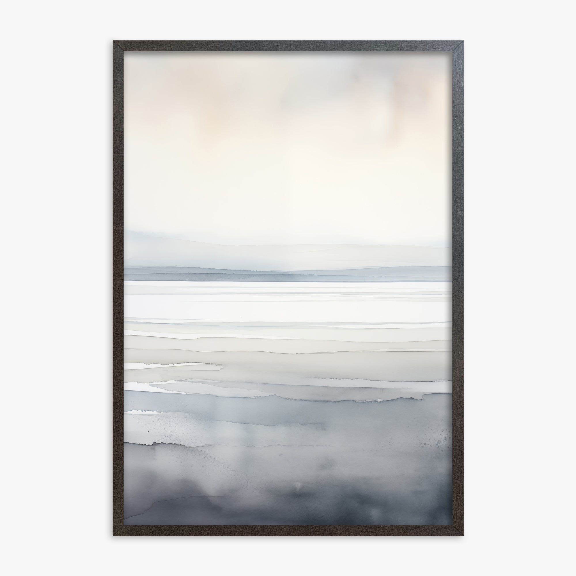 Whisper Beach, 70x100cm Framed Poster With Espresso Frame