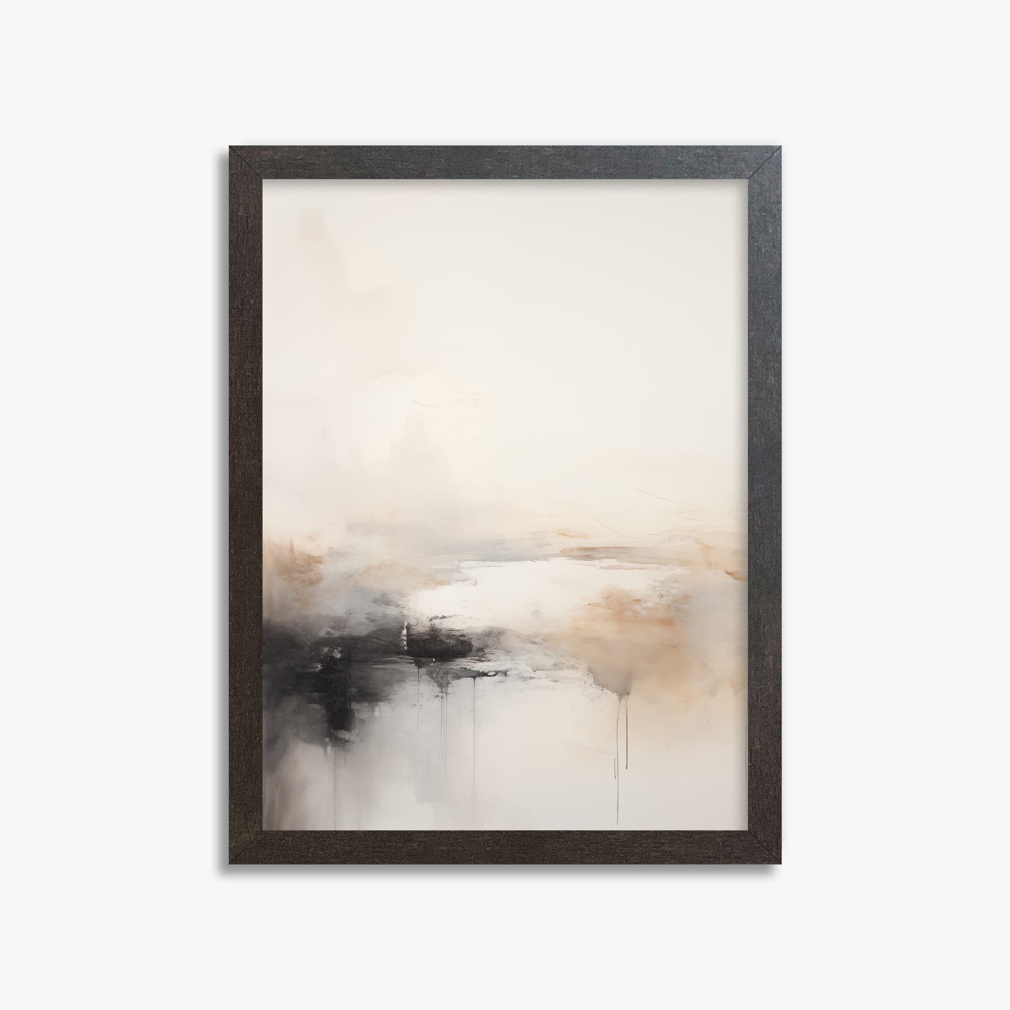 Dripfall, 30x40cm Framed Poster With Espresso Frame