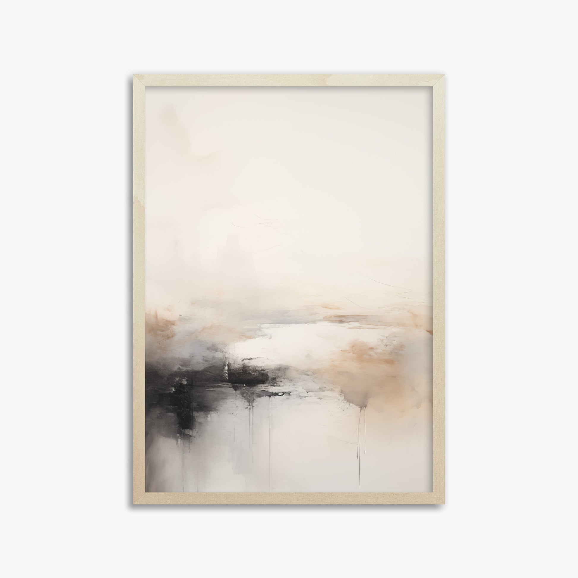 Dripfall, 50x70cm Framed Poster With Lime Wood Frame