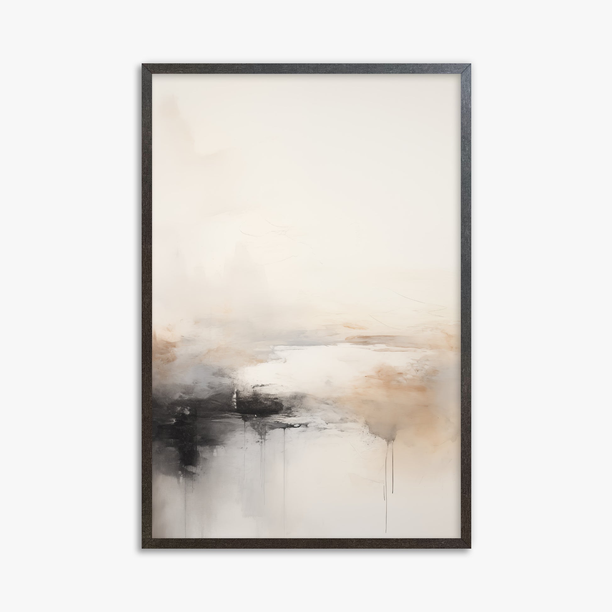Dripfall, 61x91cm Framed Poster With Espresso Frame