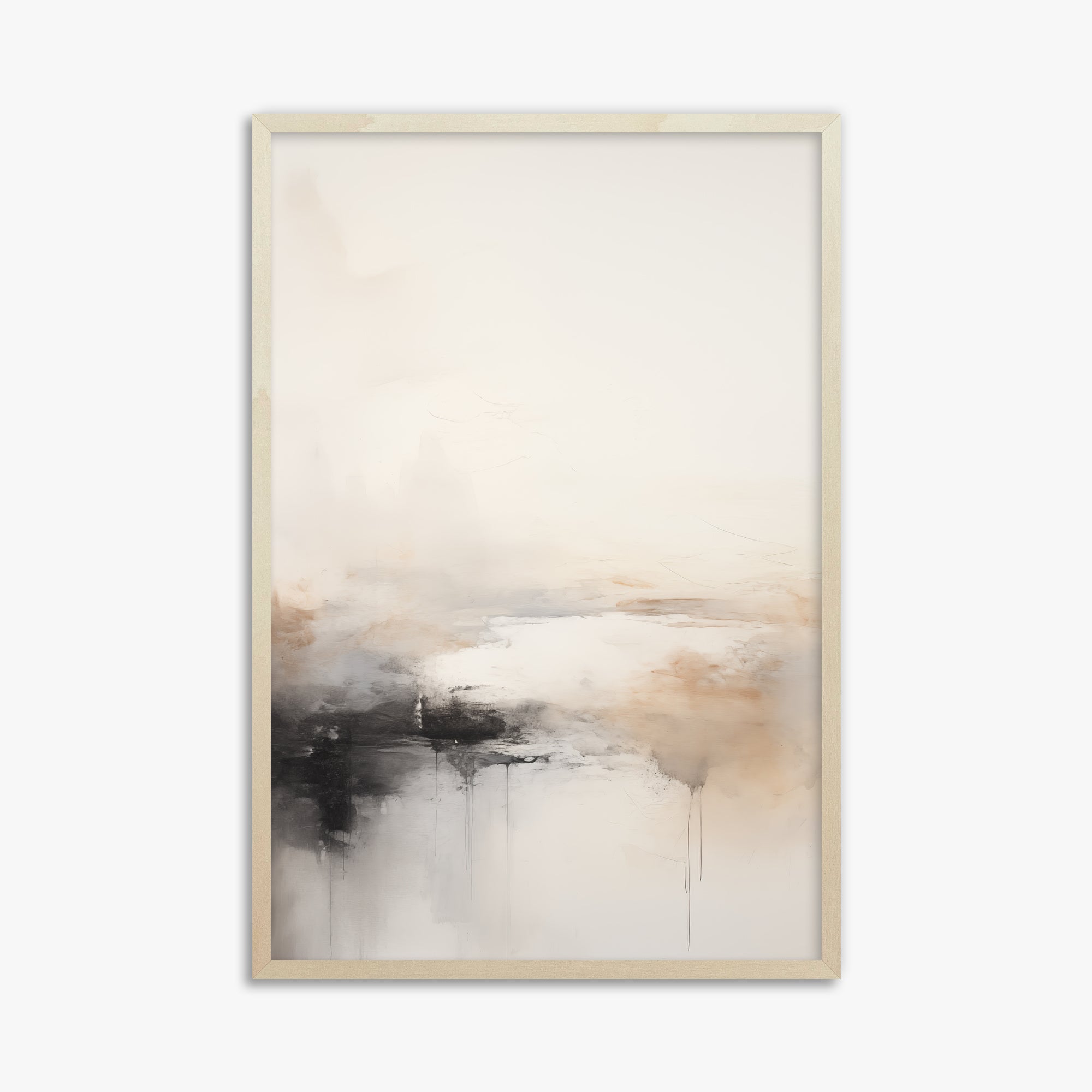 Dripfall, 61x91cm Framed Poster With Lime Wood Frame