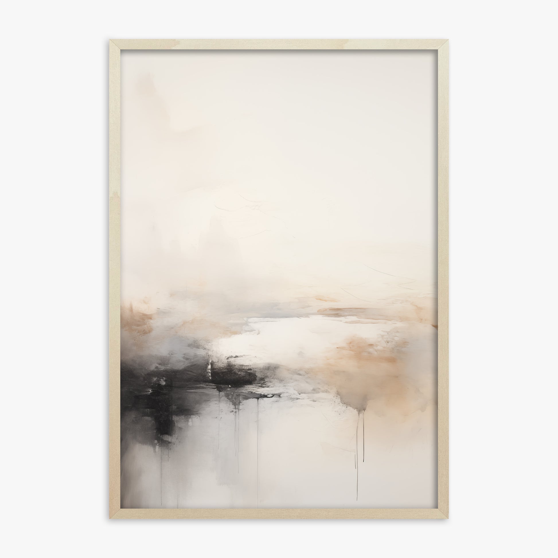 Dripfall, 70x100cm Framed Poster With Lime Wood Frame