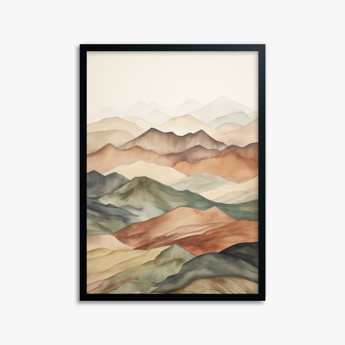 Serene Horizons, 50x70cm Framed Poster With Black Frame