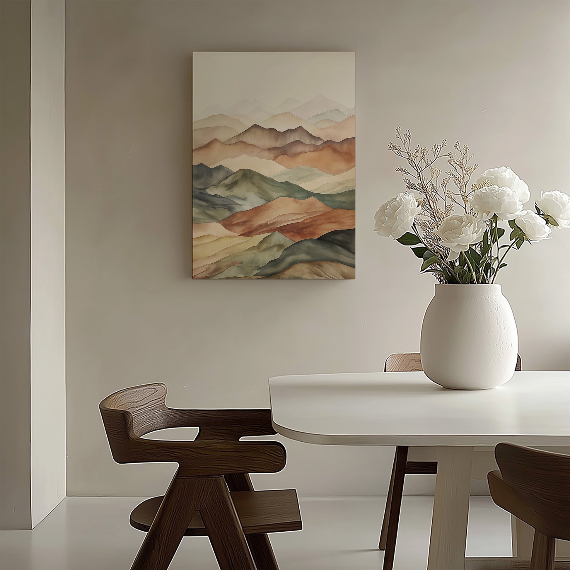 Design Concept No. 58 for Serene Horizons Japanese Satin Canvas Wall Art