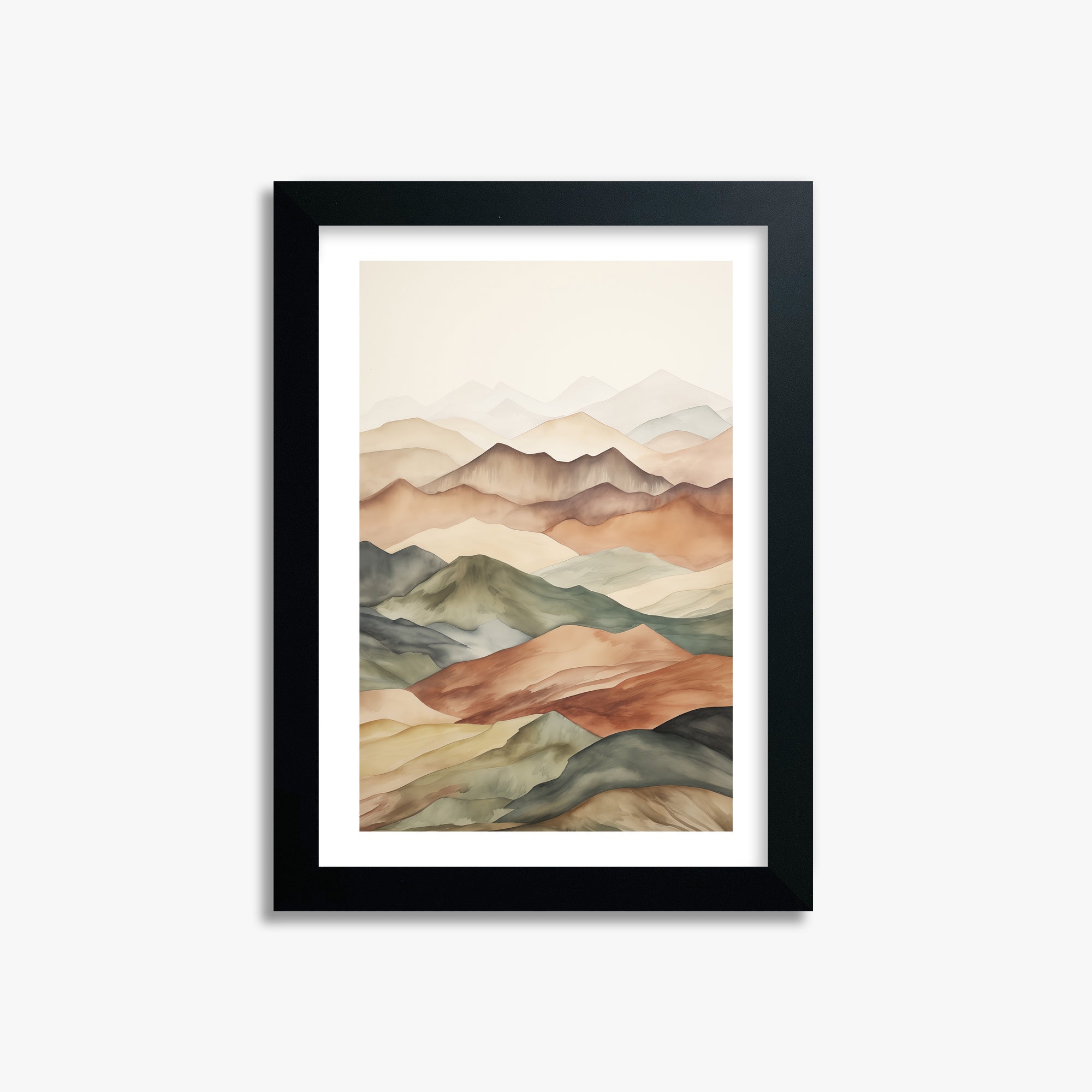 Serene Horizons, 21x30cm Black Framed Art Reproduction