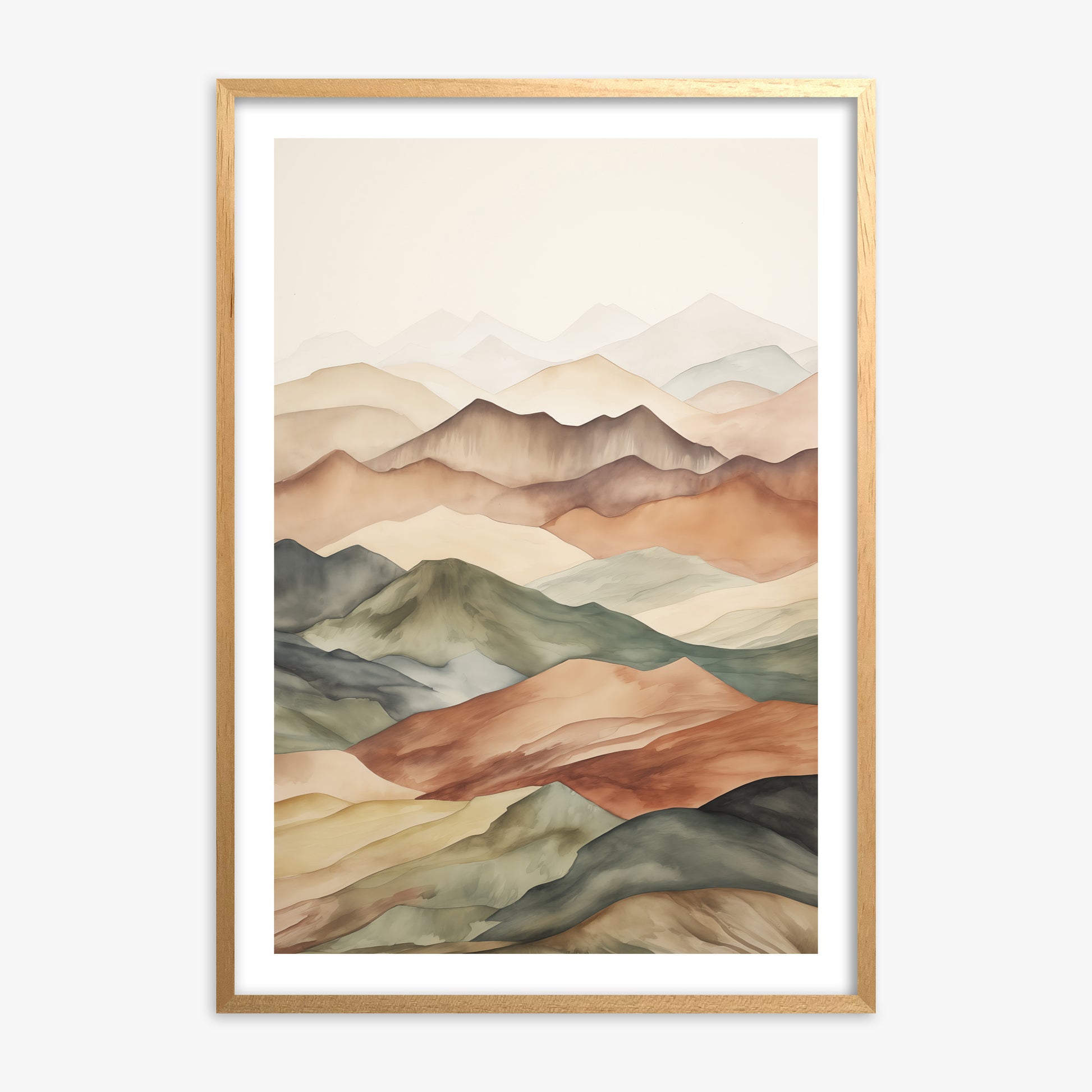 Serene Horizons, 70x100cm Oak Framed Art Reproduction