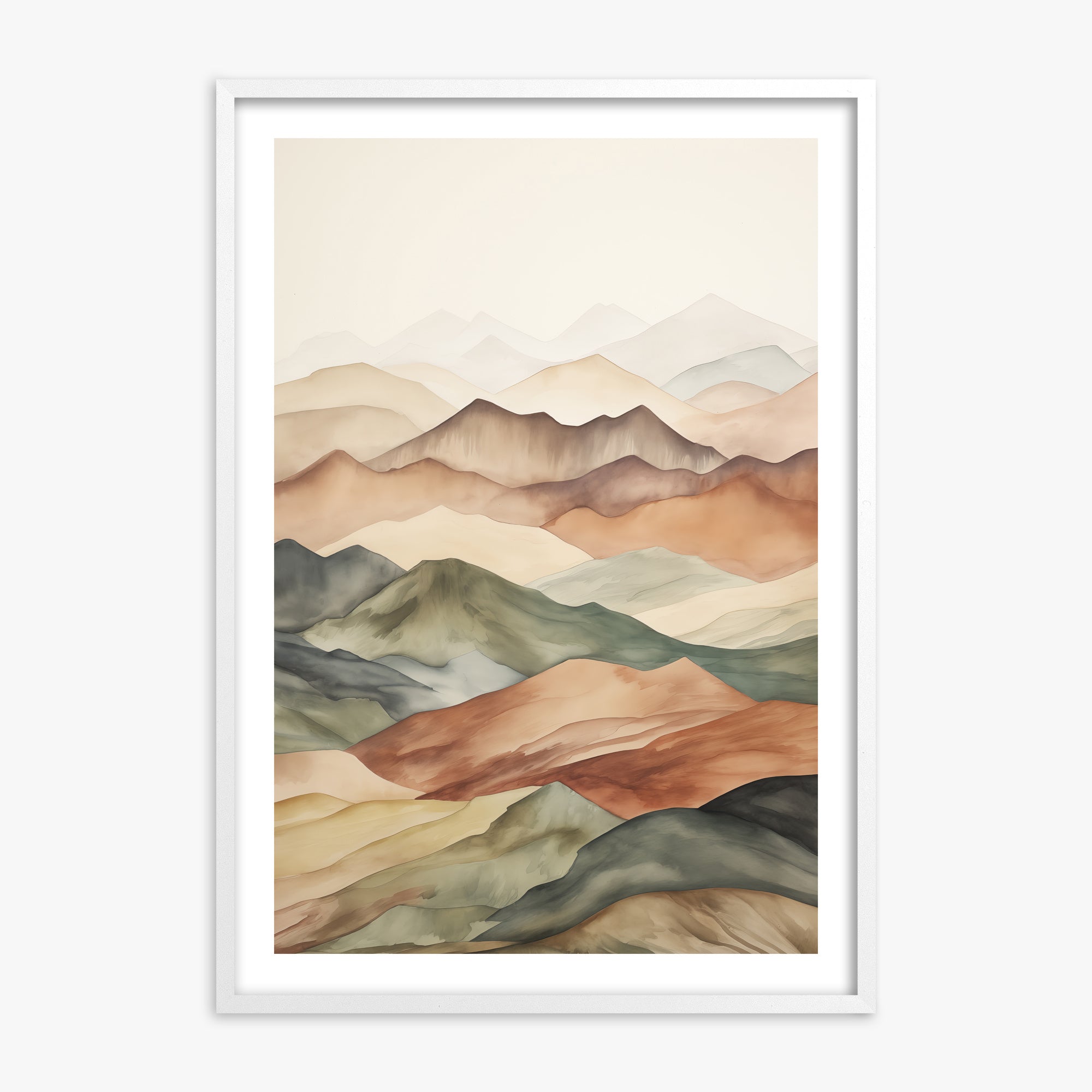Serene Horizons, 70x100cm Whitek Framed Art Reproduction