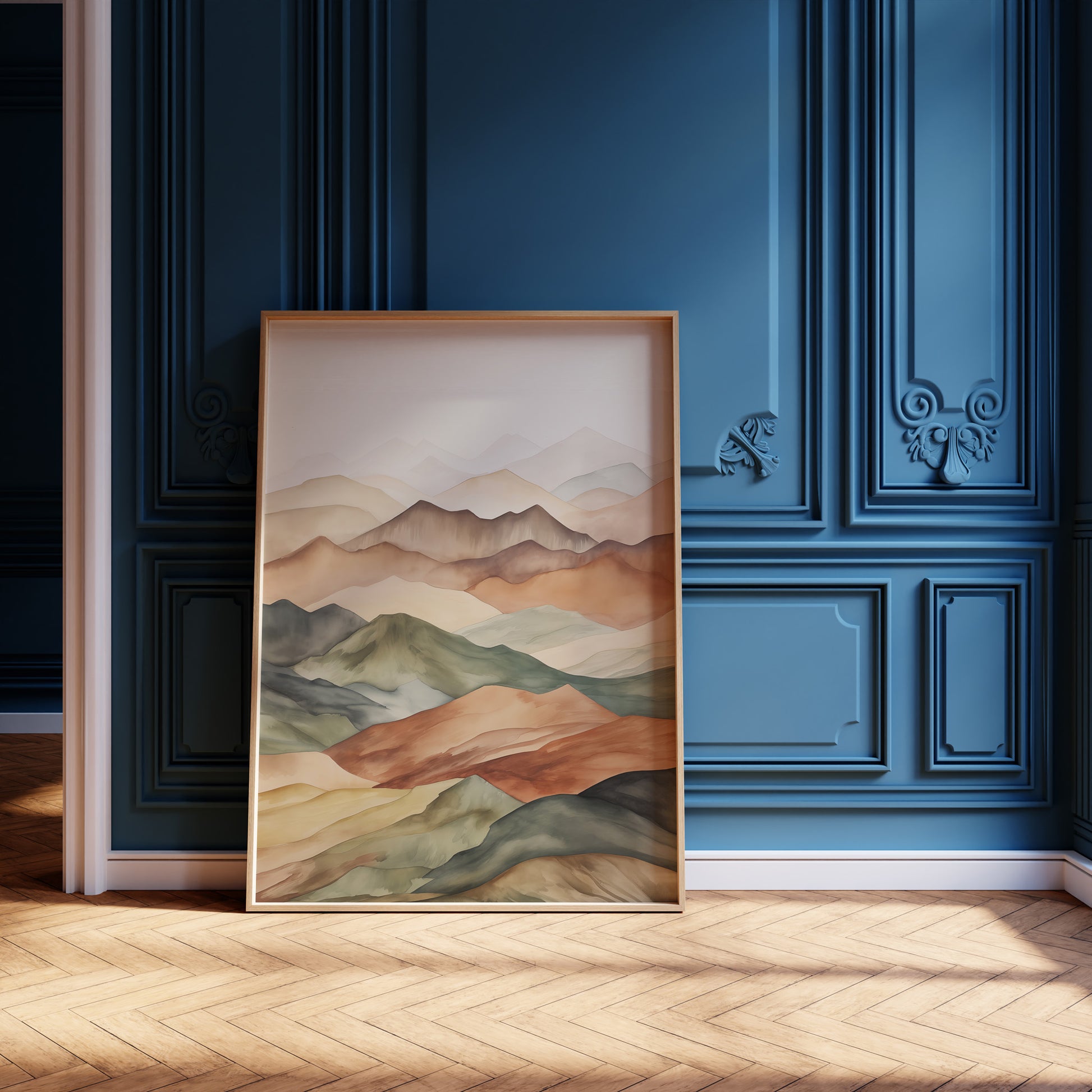 Design Concept No. 12 for Serene Horizons Modern Poster Art