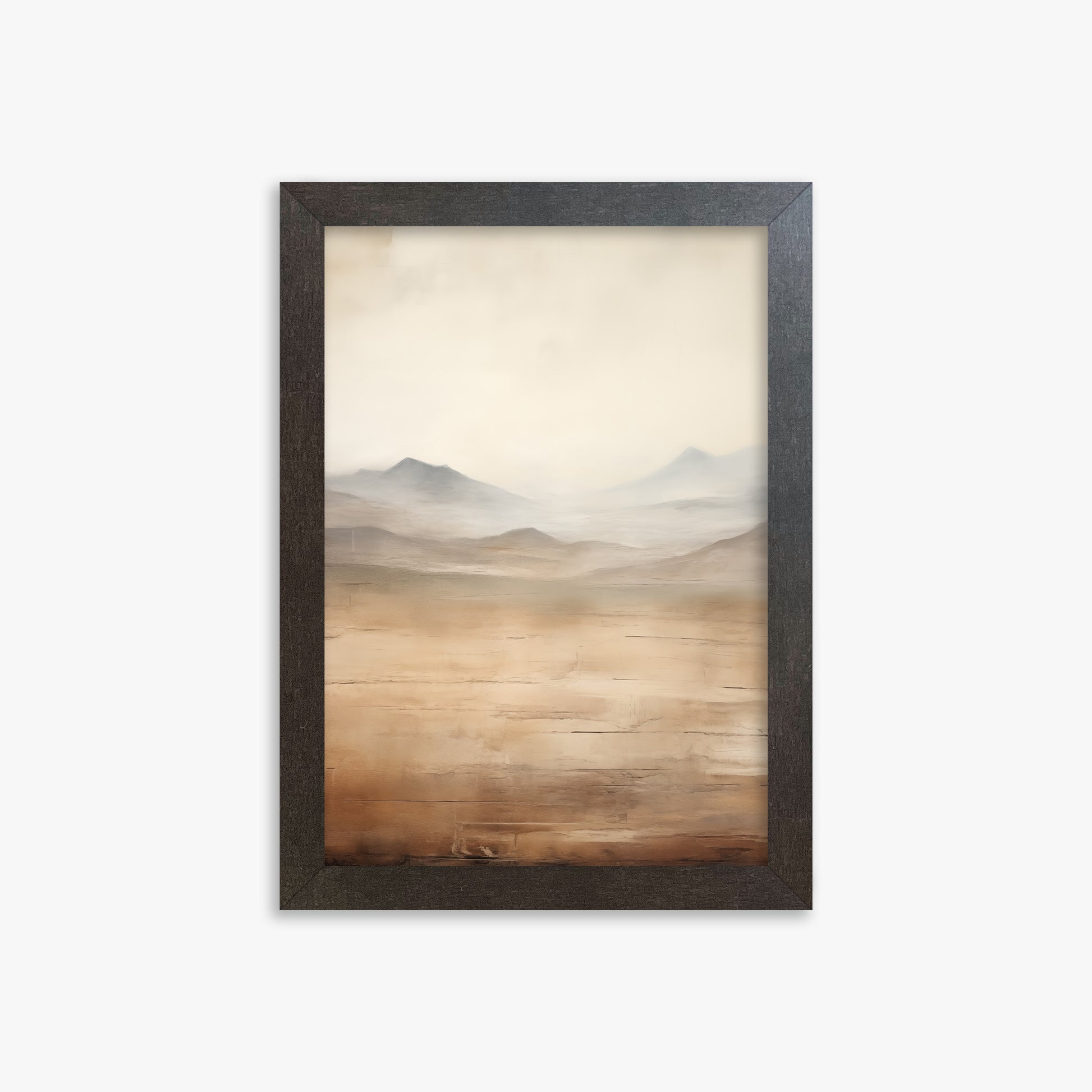 Desert Mirage Plains, 21x30cm Framed Poster With Espresso Frame