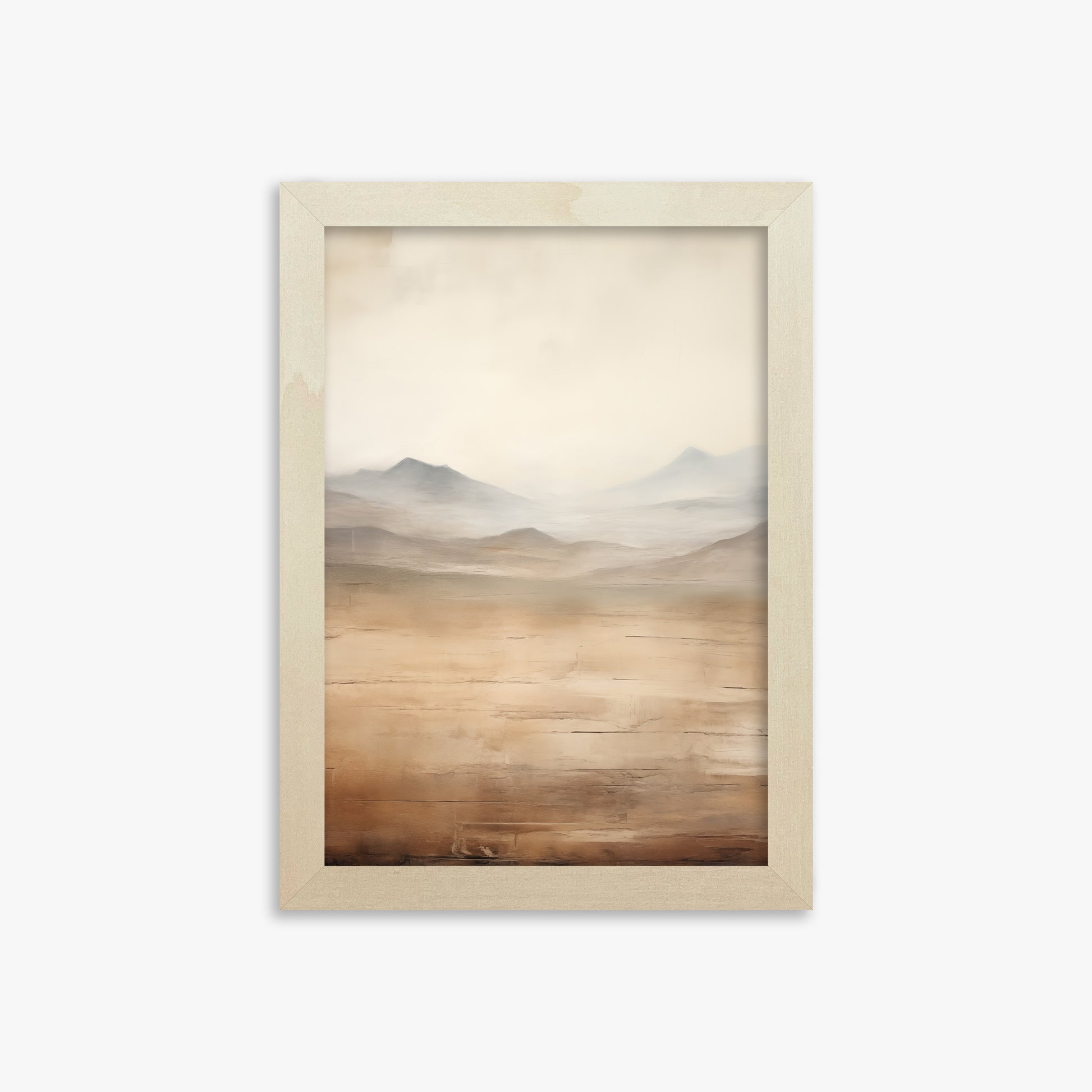 Desert Mirage Plains, 21x30cm Framed Poster With Lime Wood Frame