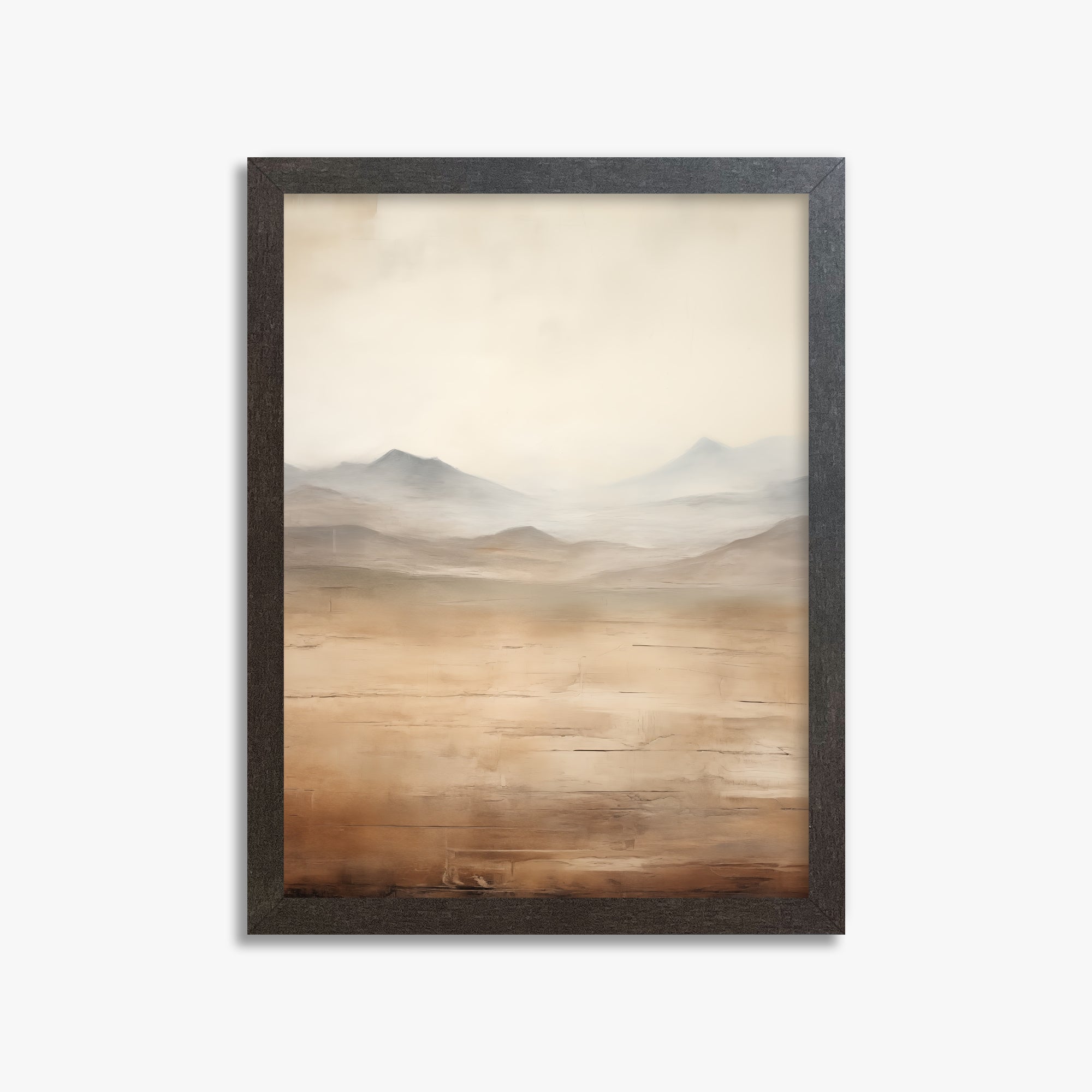 Desert Mirage Plains, 30x40cm Framed Poster With Espresso Frame
