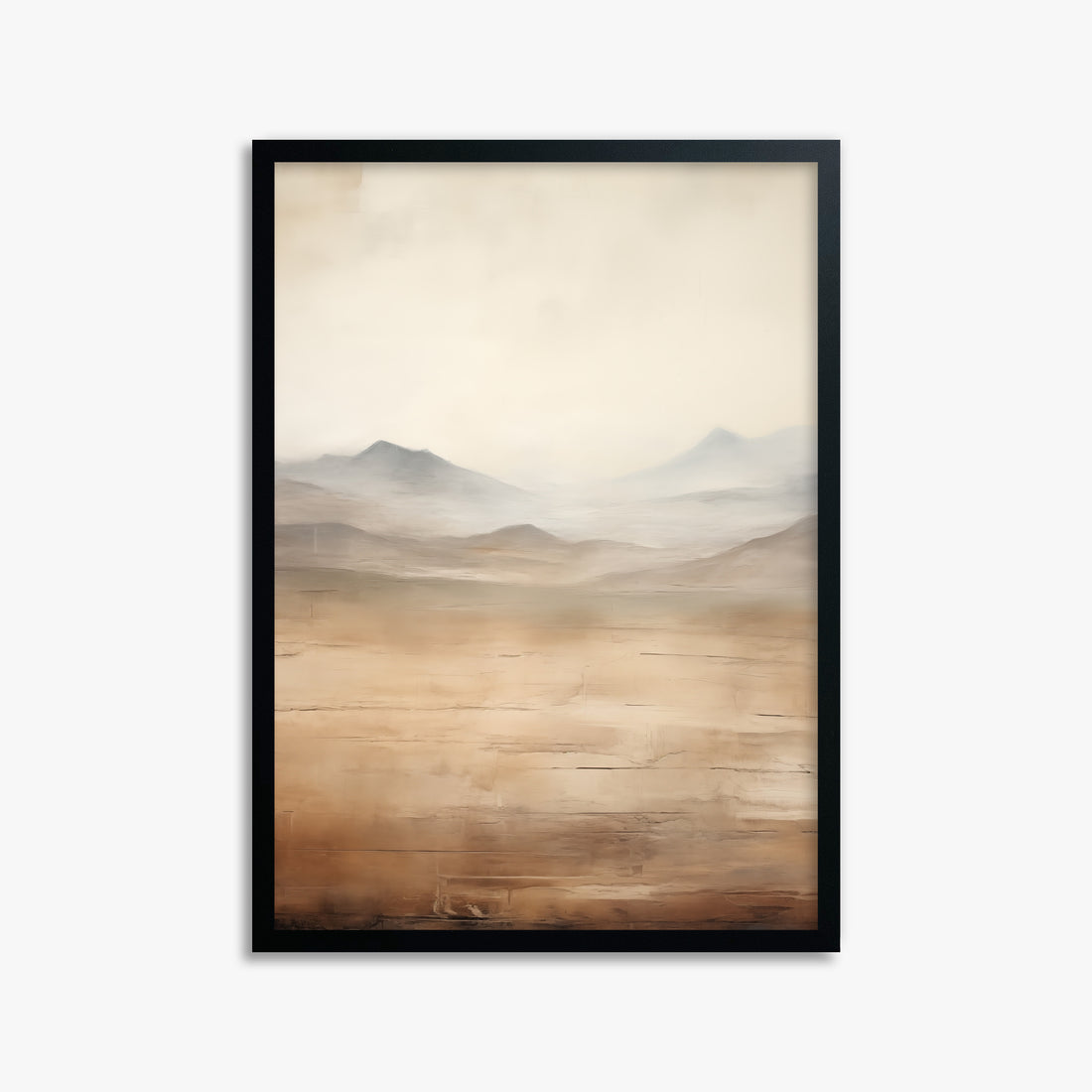 Desert Mirage Plains, 50x70cm Framed Poster With Black Frame