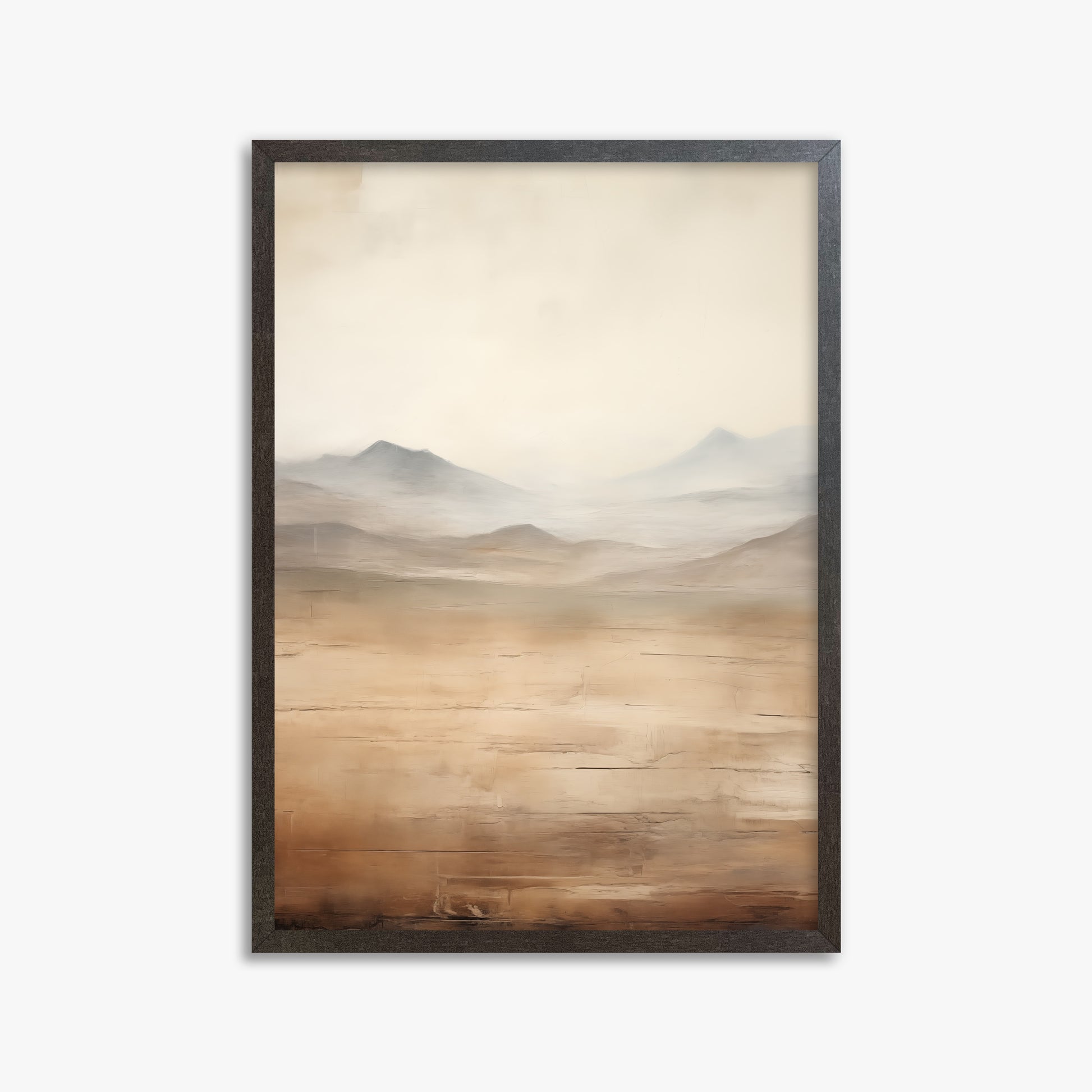Desert Mirage Plains, 50x70cm Framed Poster With Espresso Frame