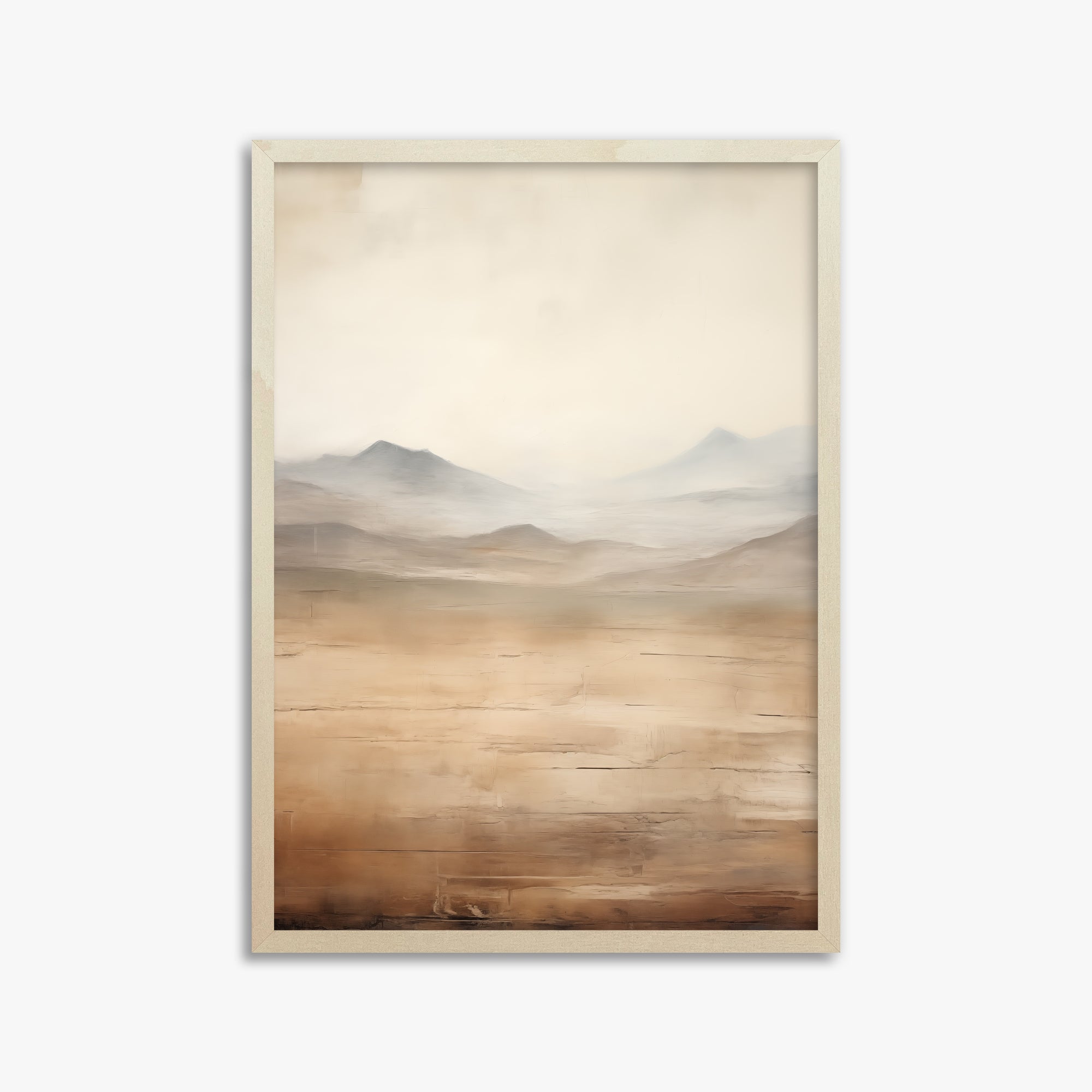 Desert Mirage Plains, 50x70cm Framed Poster With Lime Wood Frame