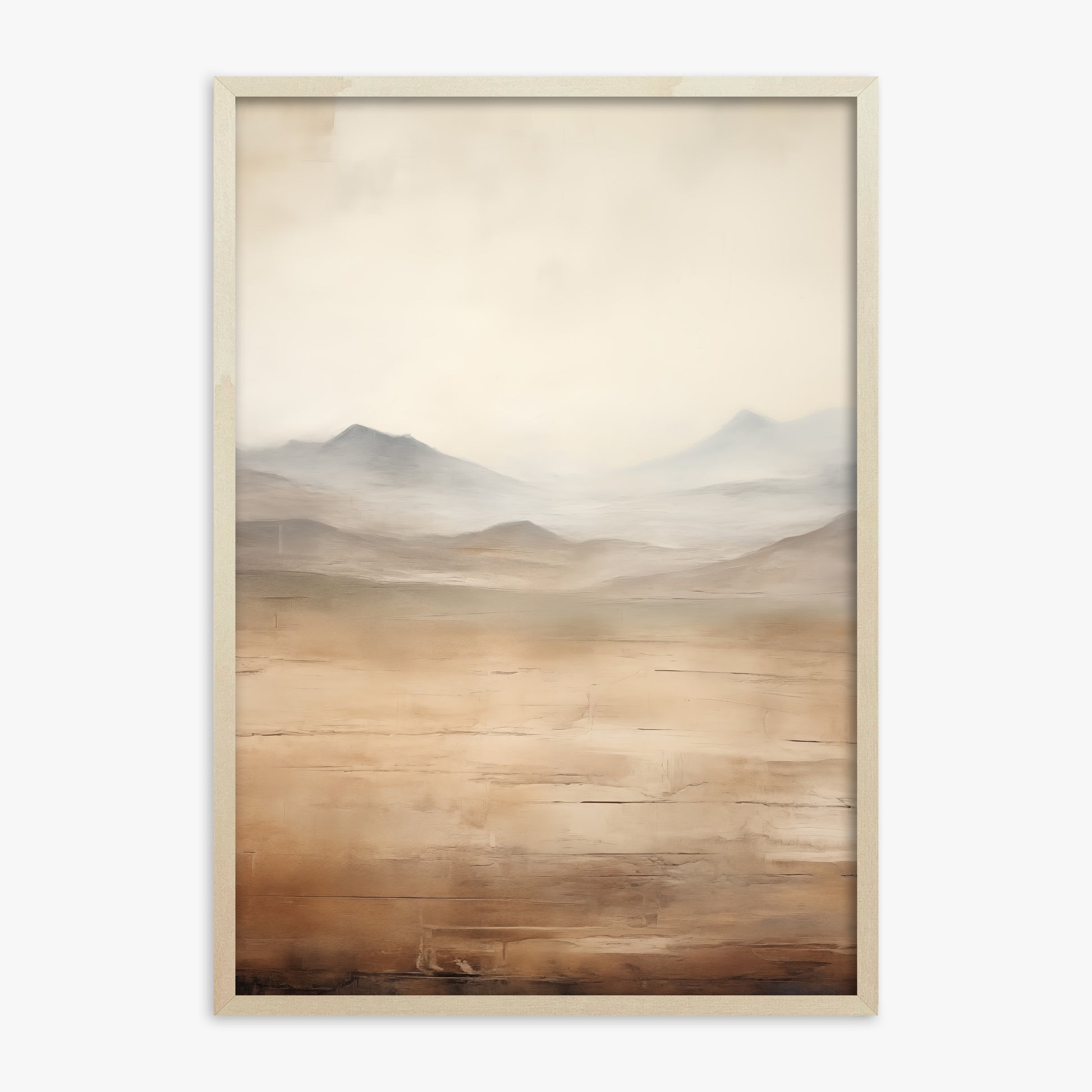 Desert Mirage Plains, 70x100cm Framed Poster With Lime Wood Frame