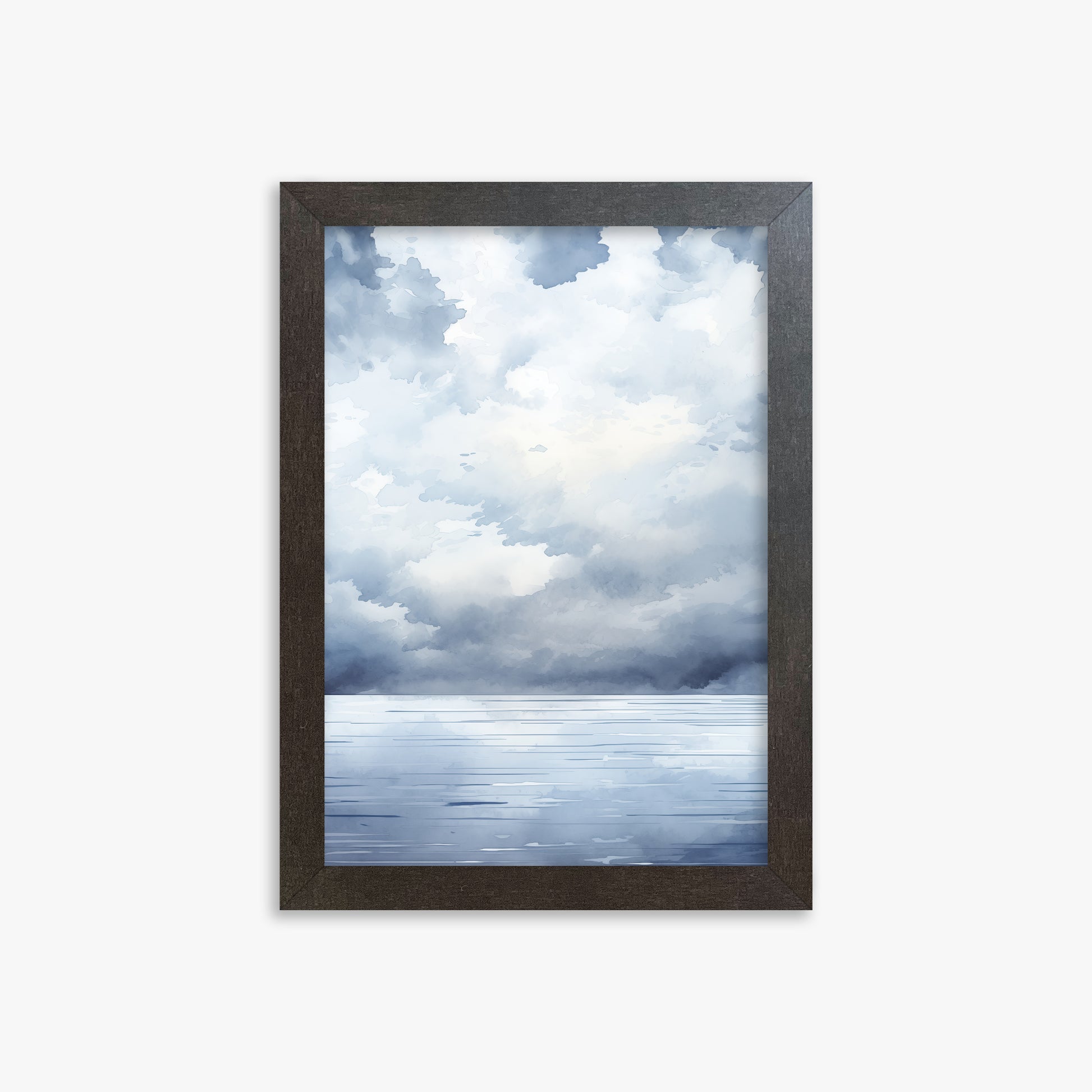 Tempest Tide, 21x30cm Framed Poster With Espresso Frame