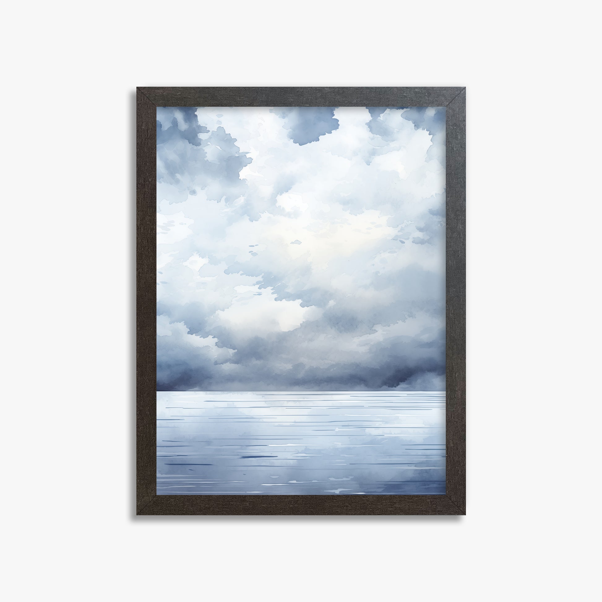 Tempest Tide, 30x40cm Framed Poster With Espresso Frame