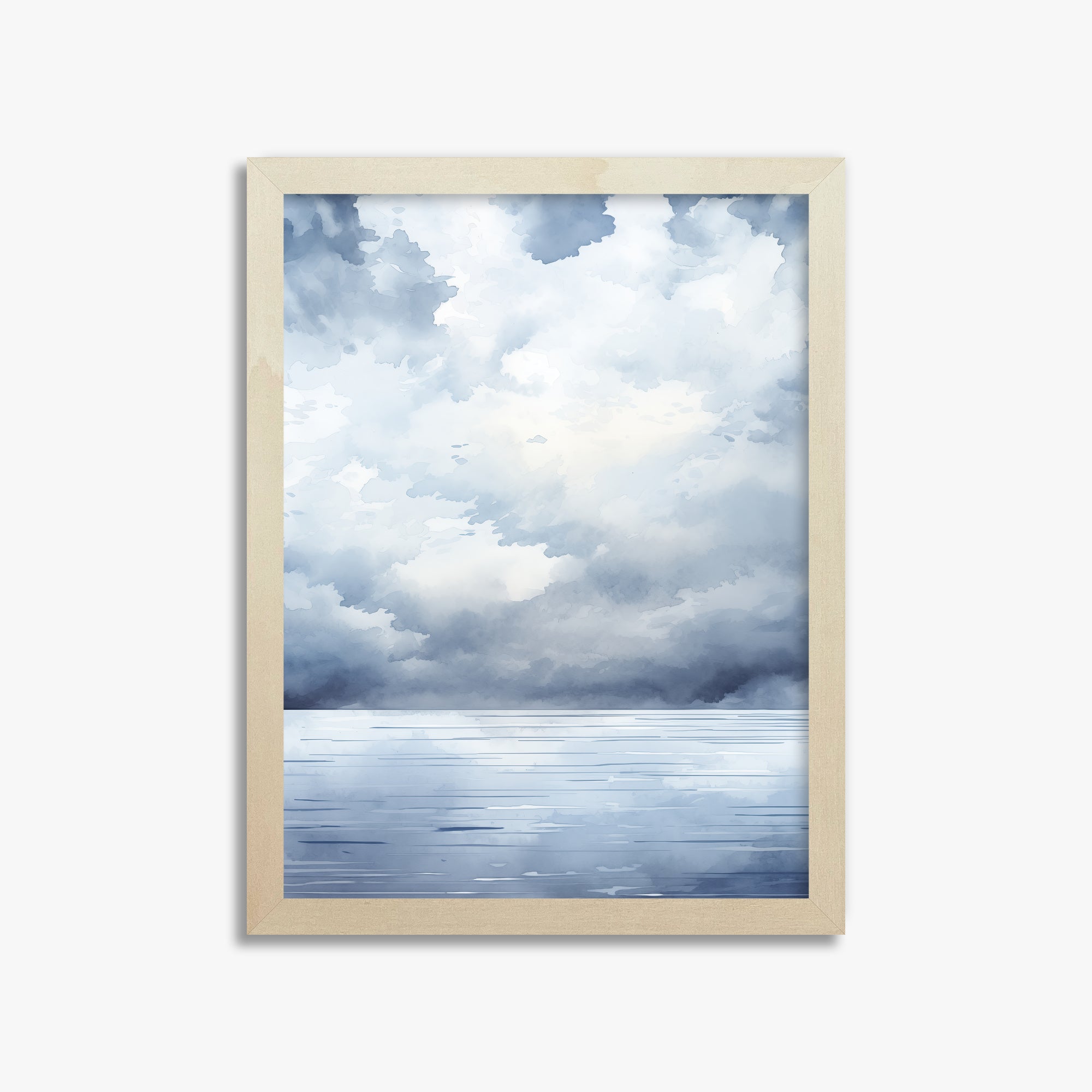 Tempest Tide, 30x40cm Framed Poster With Lime Wood Frame