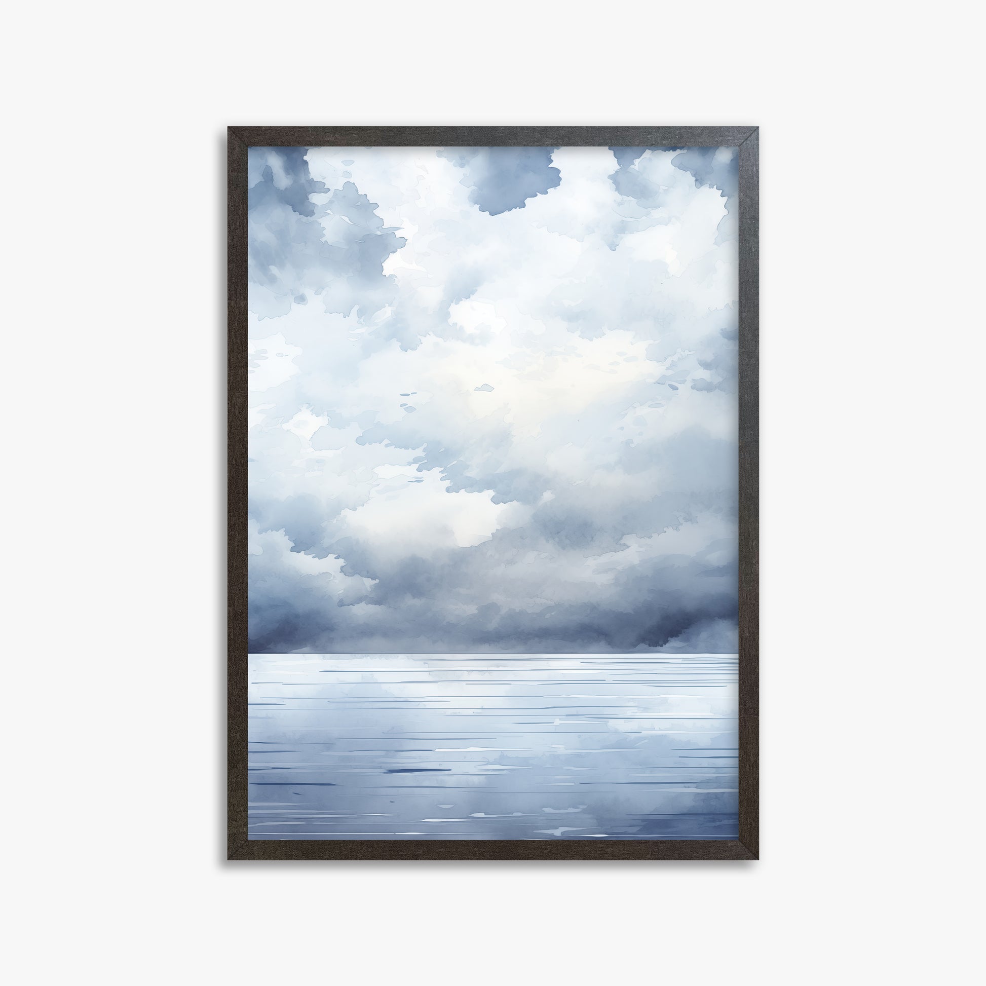 Tempest Tide, 50x70cm Framed Poster With Espresso Frame