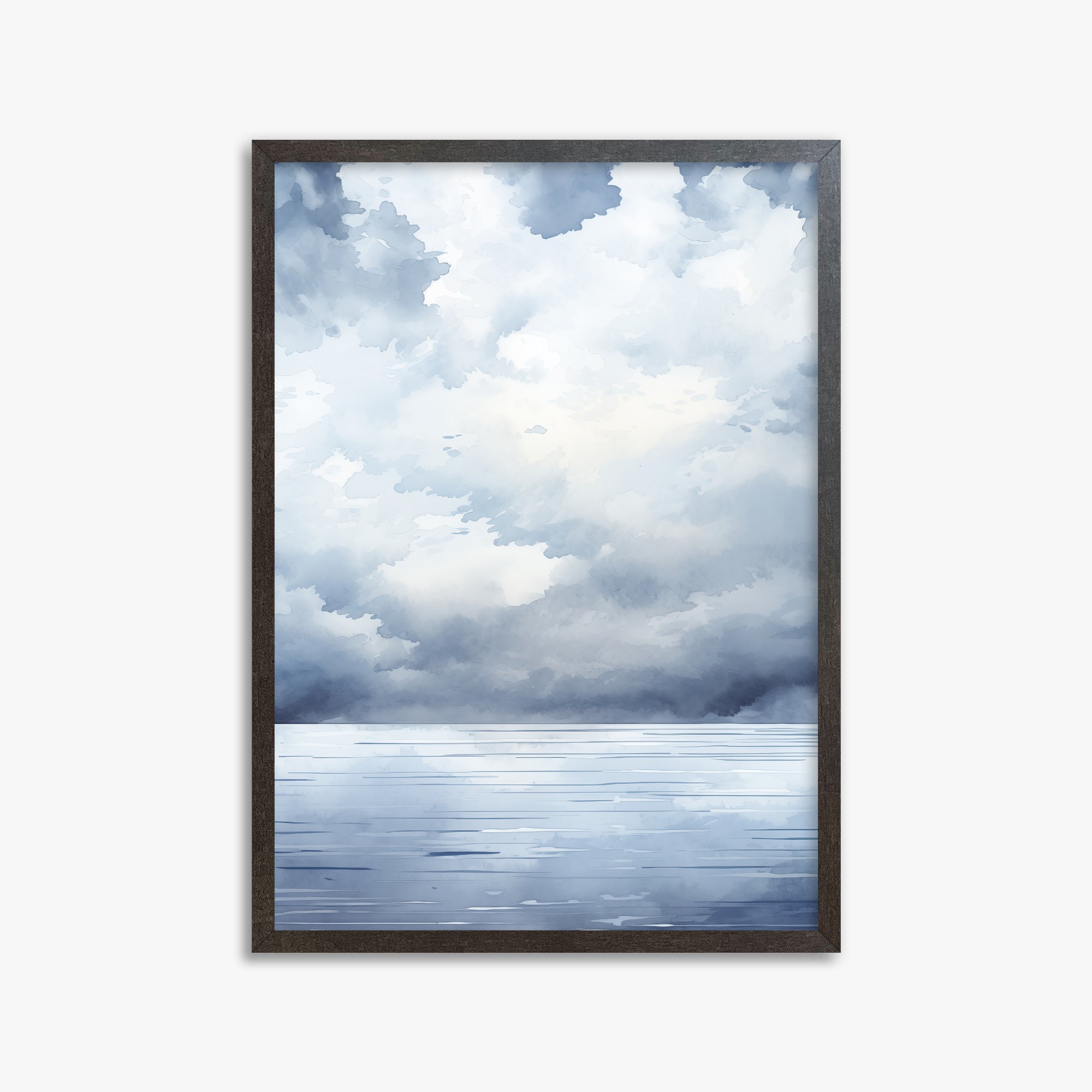 Tempest Tide, 50x70cm Framed Poster With Espresso Frame