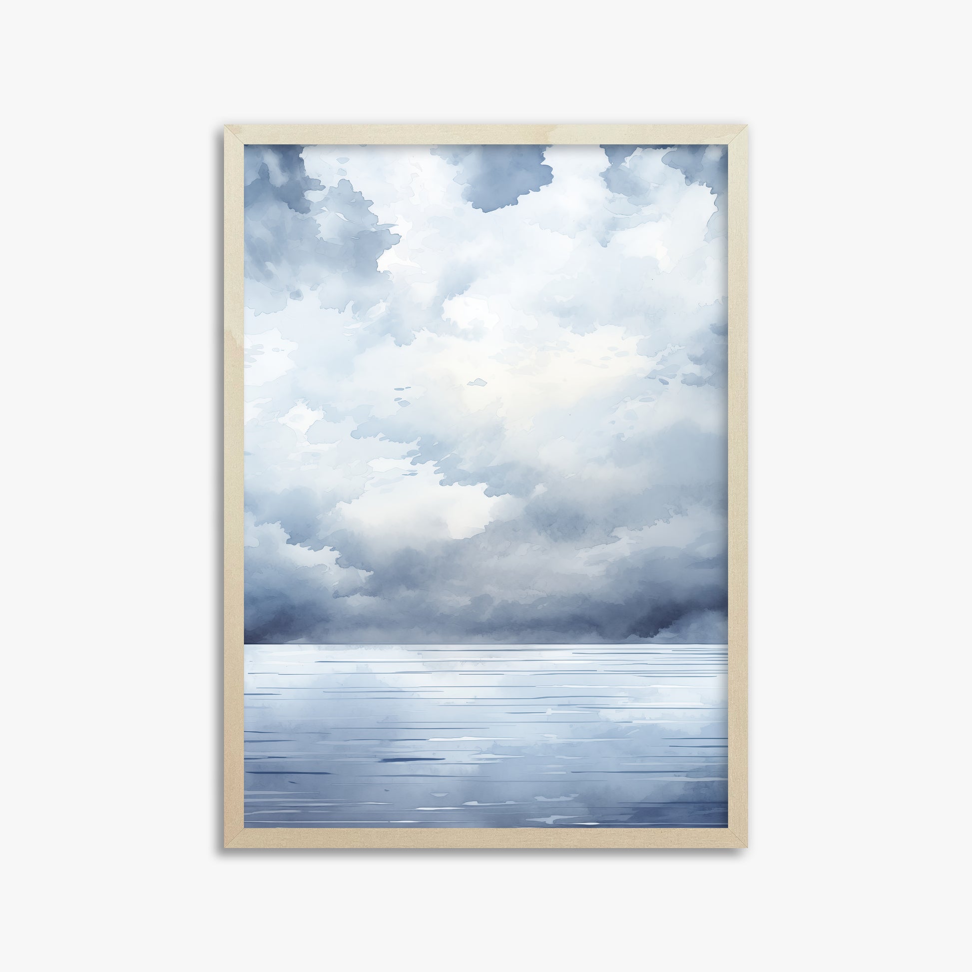 Tempest Tide, 50x70cm Framed Poster With Lime Wood Frame