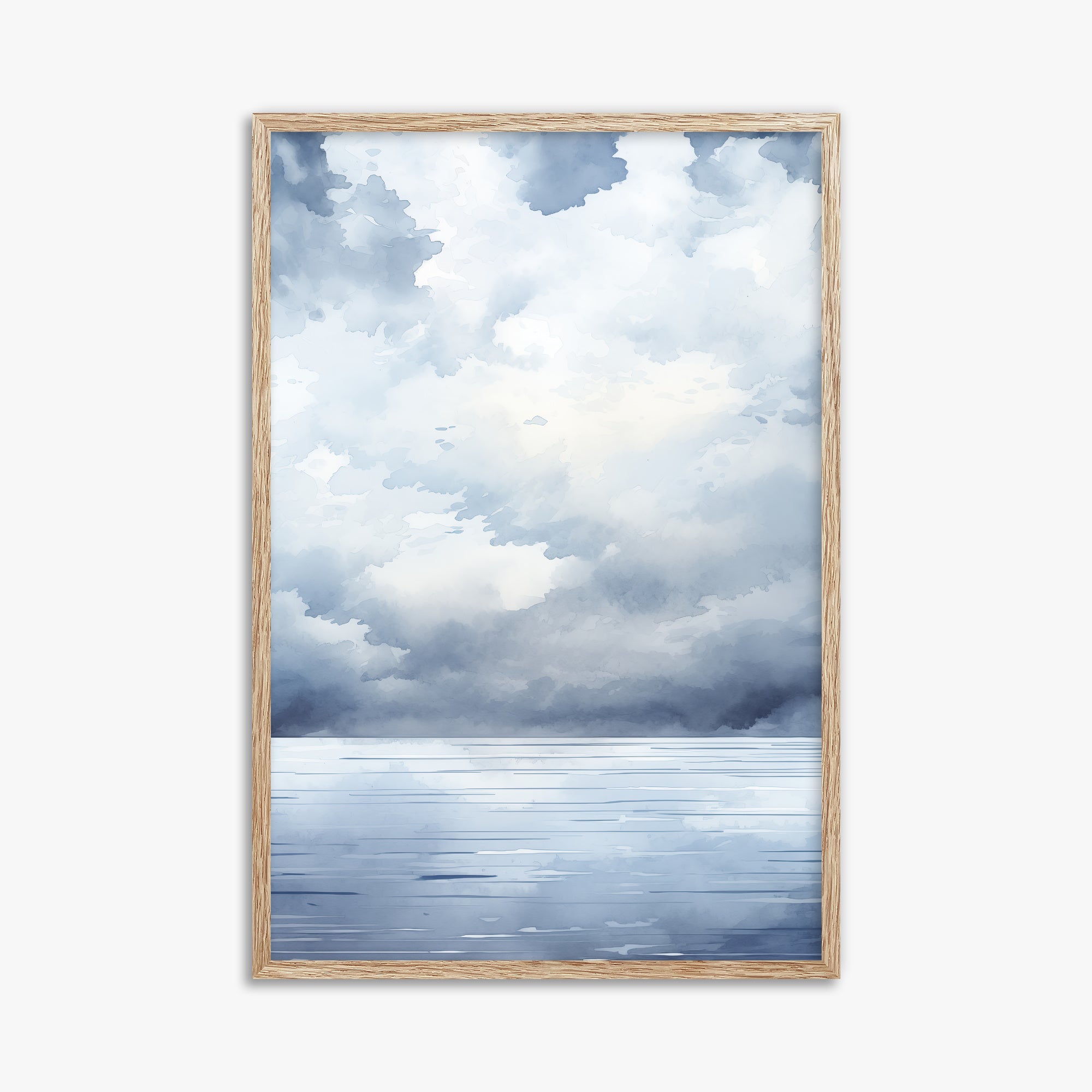 Tempest Tide, 61x91cm Framed Poster With Raw Oak Frame
