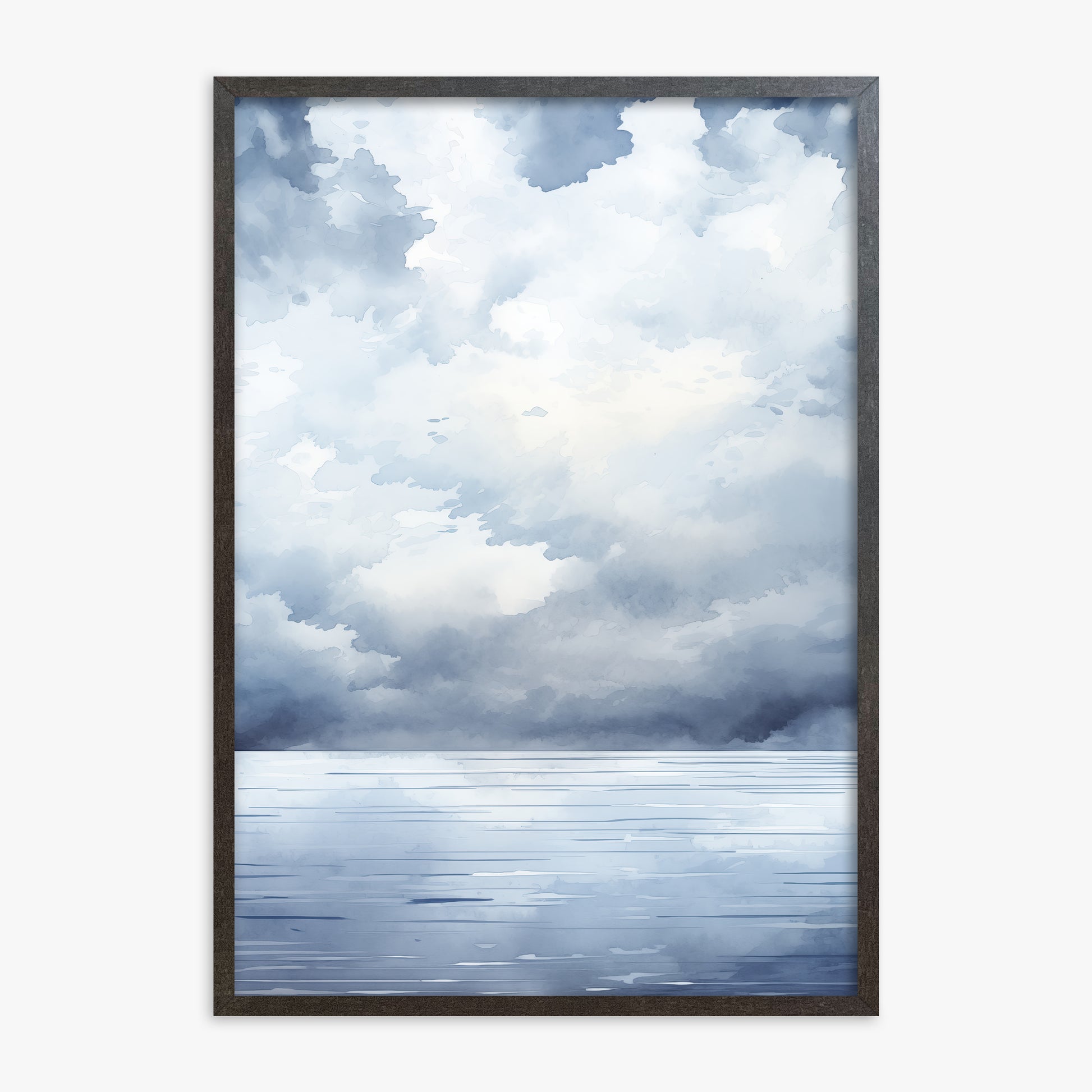 Tempest Tide, 70x100cm Framed Poster With Espresso Frame