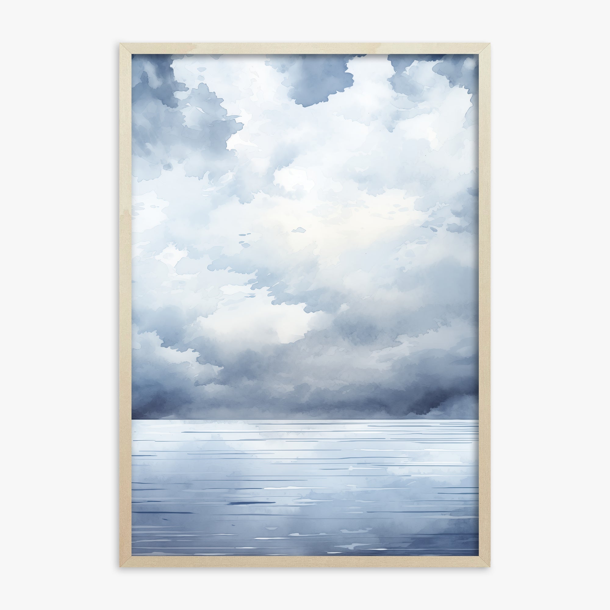 Tempest Tide, 70x100cm Framed Poster With Lime Wood Frame