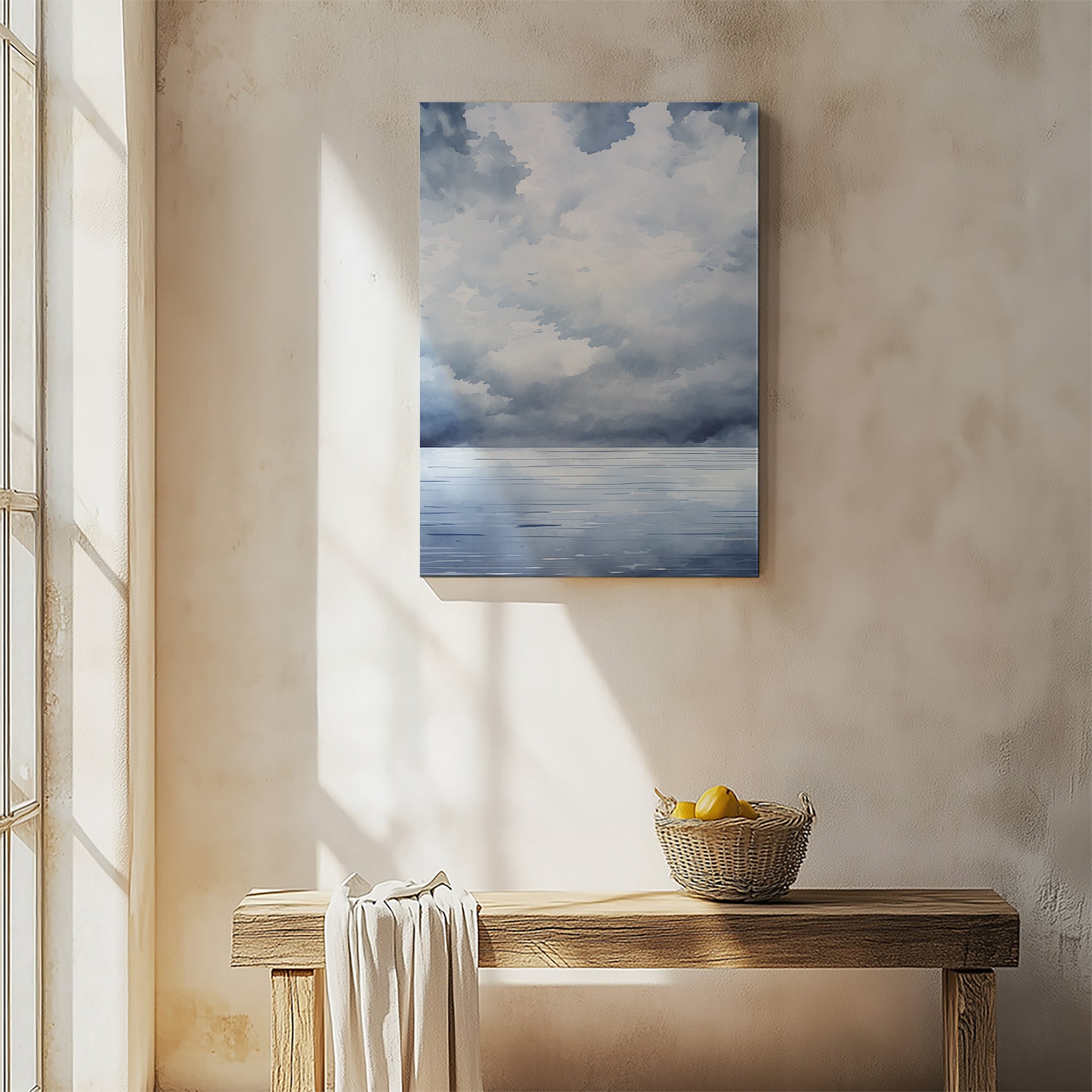 Design Concept No. 54 for Tempest Tide Modern Satin Canvas Poster Art