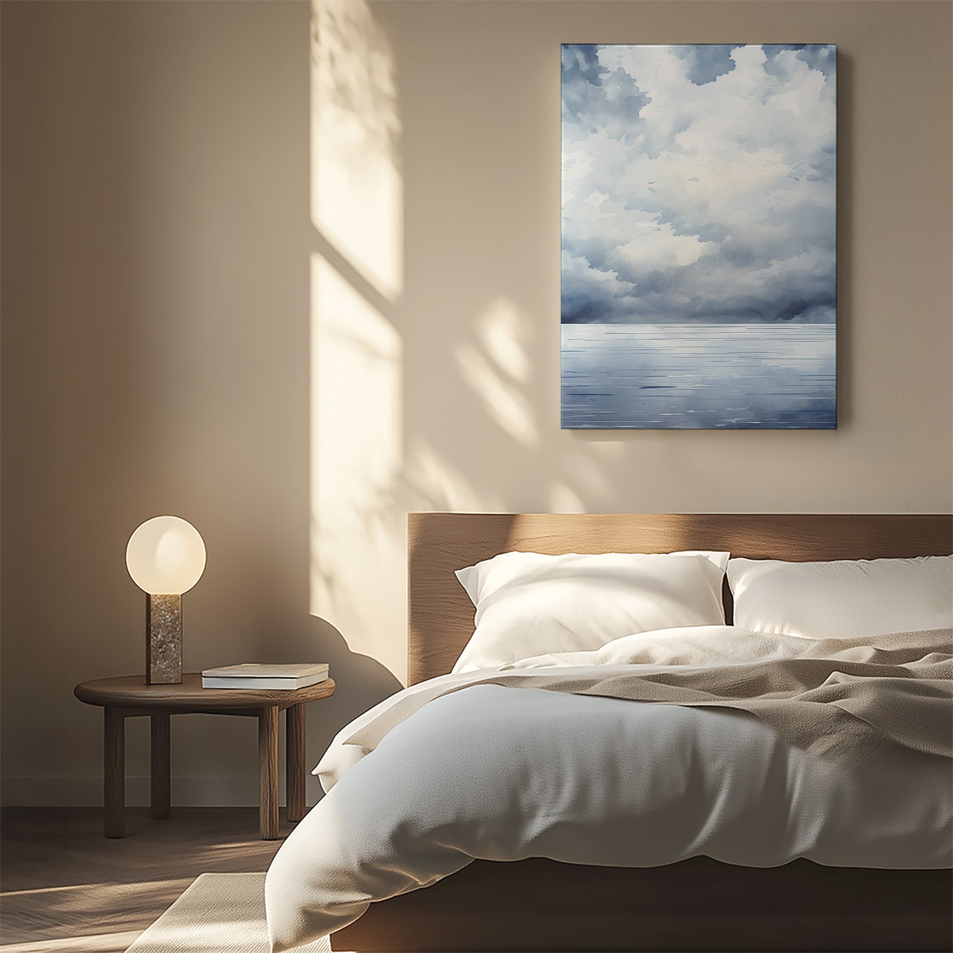 Design Concept No. 55 for Tempest Tide Modern Satin Canvas Poster Art