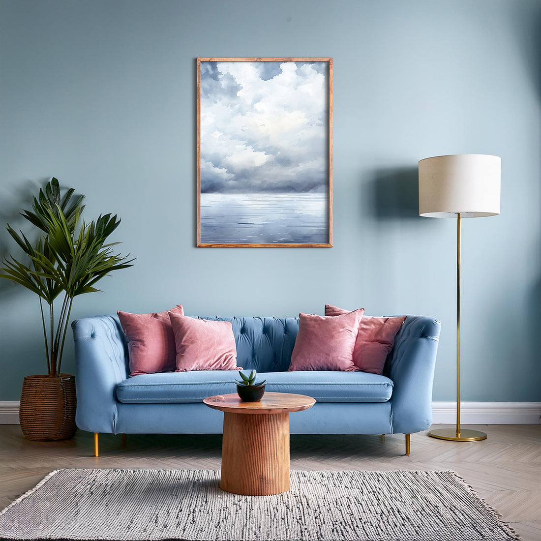Tempest Tide, 50x70cm Framed Poster With Black Frame