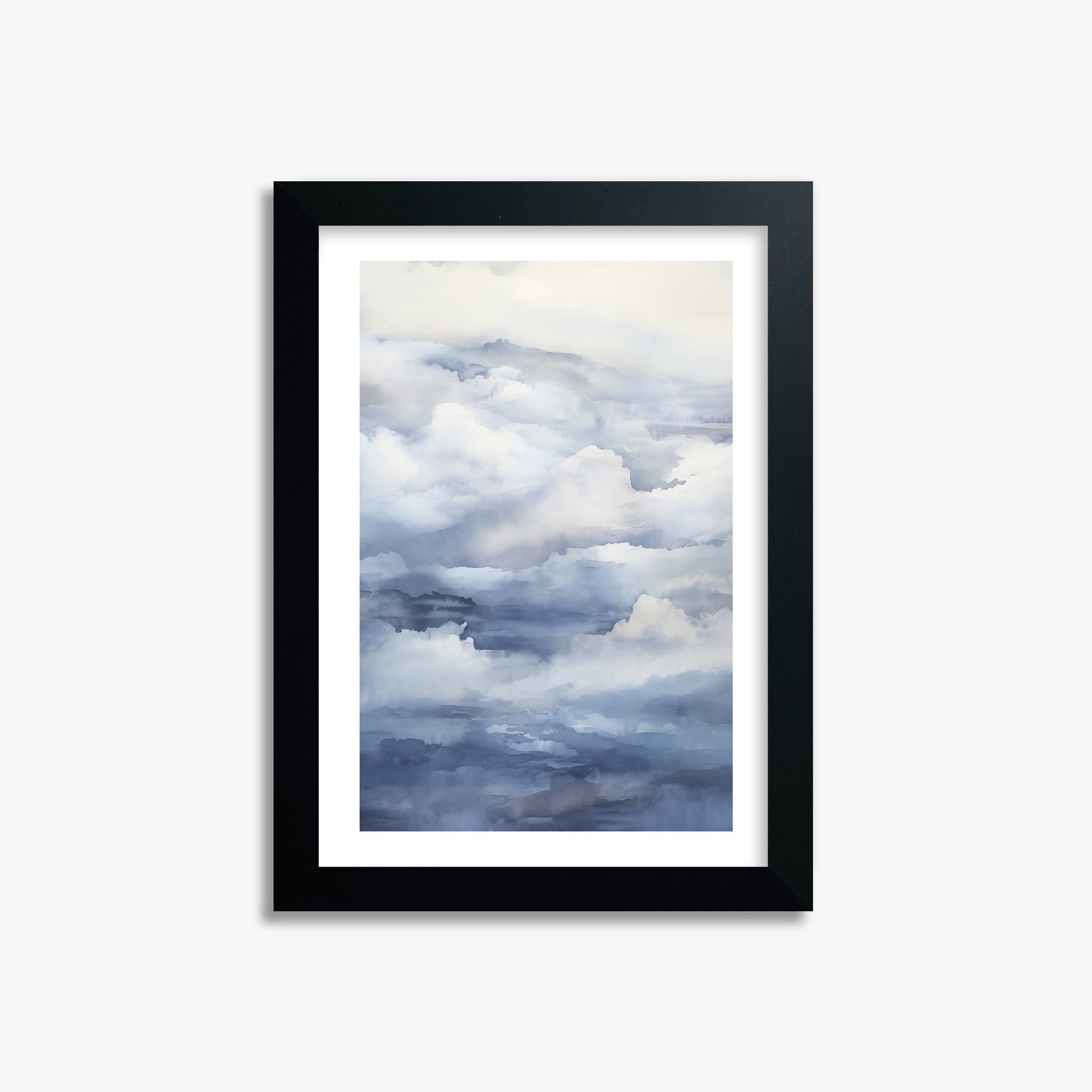 Celestial Drift, 21x30cm Framed Poster With Black Frame