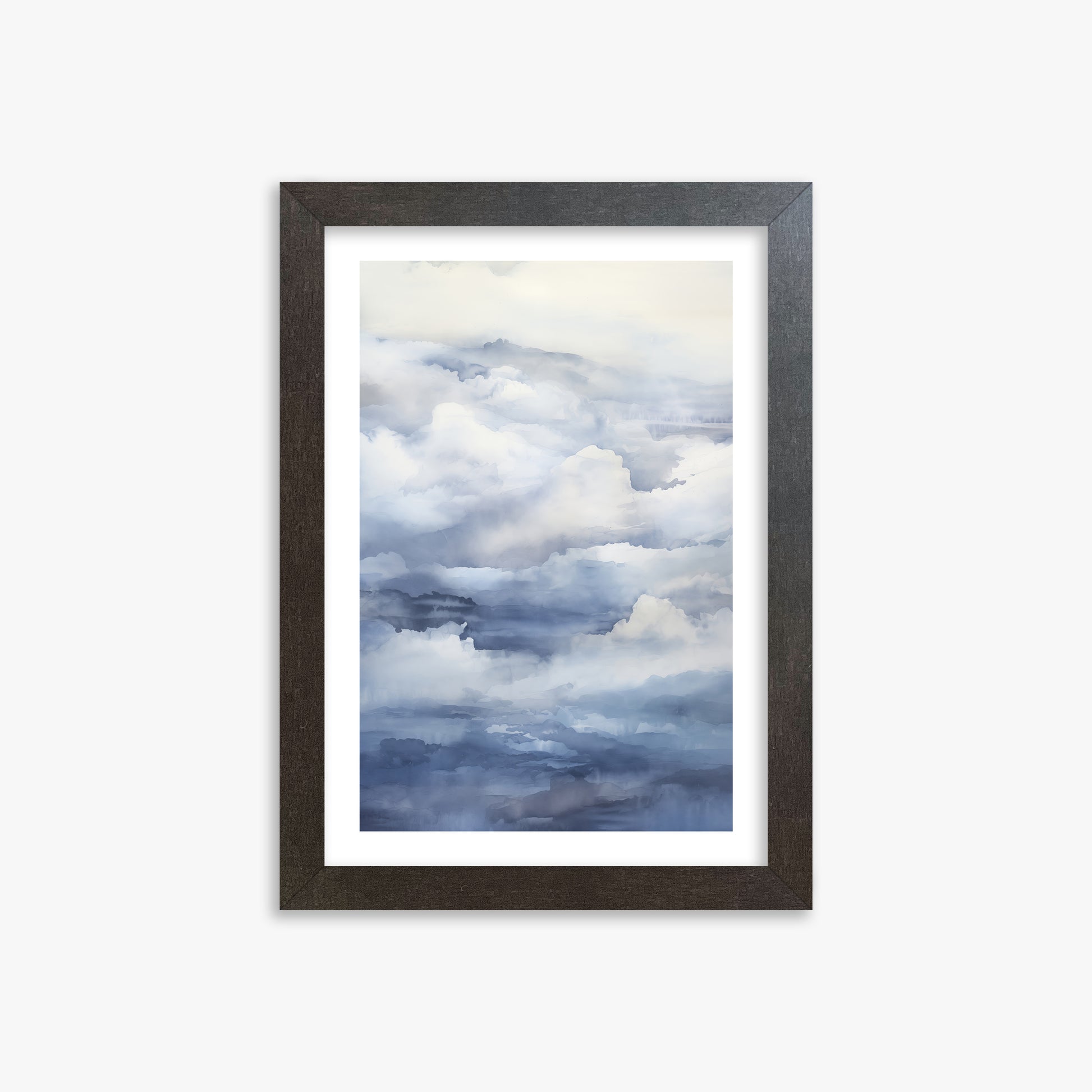 Celestial Drift, 21x30cm Framed Poster With Espresso Frame