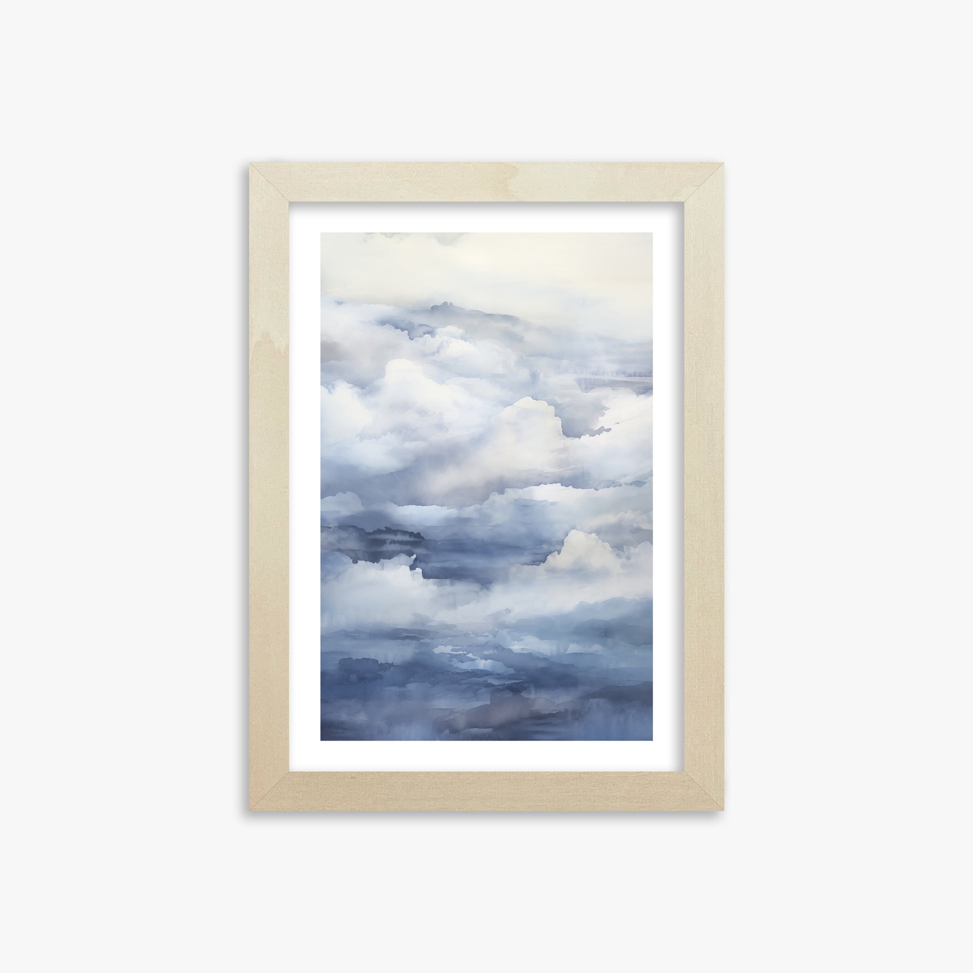 Celestial Drift, 21x30cm Framed Poster With Lime Wood Frame