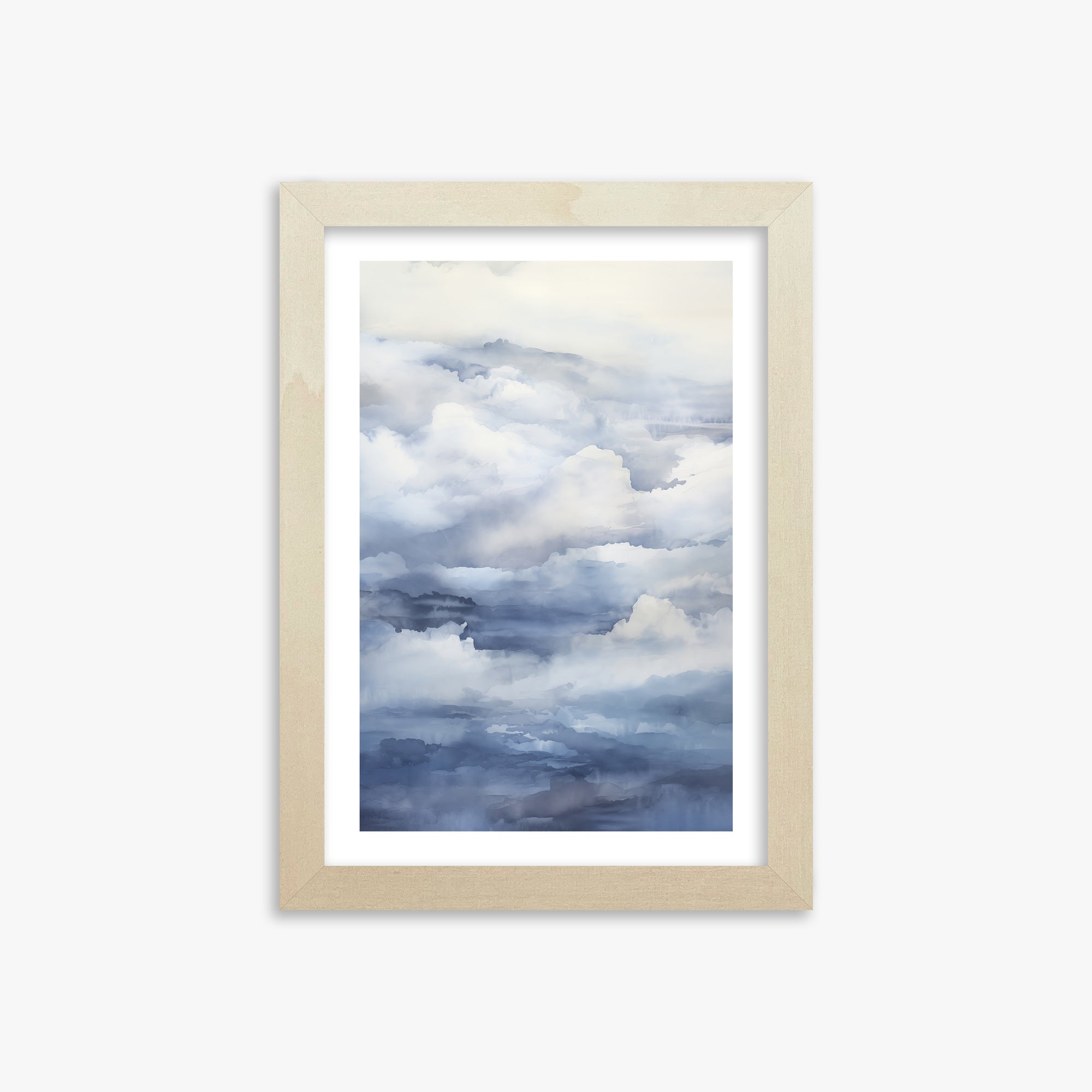 Celestial Drift, 21x30cm Framed Poster With Lime Wood Frame