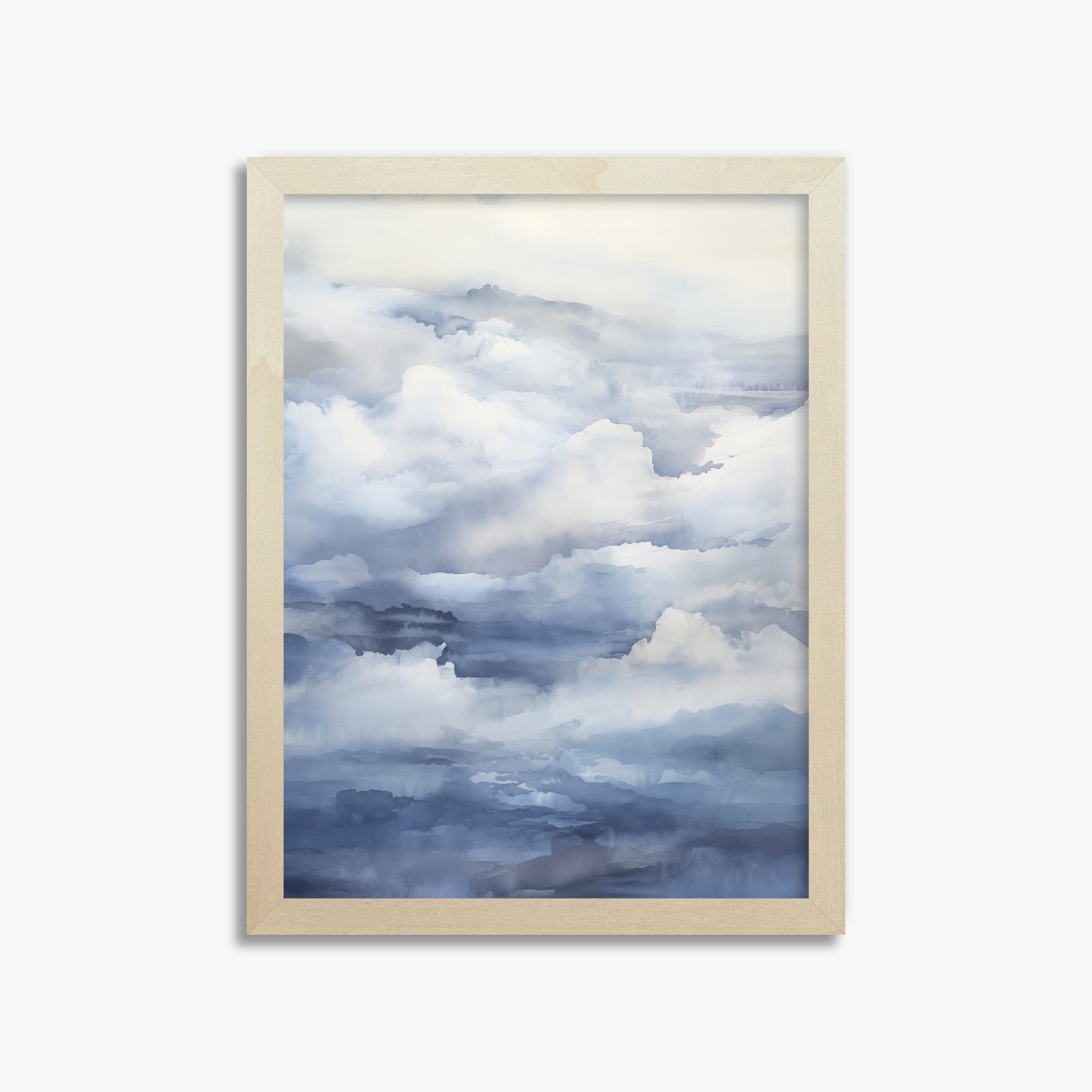 Celestial Drift, 30x40cm Framed Poster With Lime Wood Frame