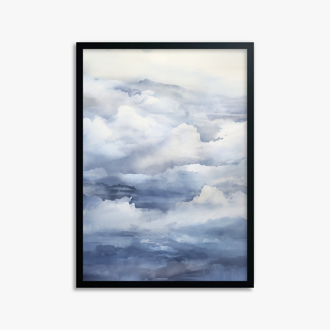 Celestial Drift, 50x70cm Framed Poster With Black Frame
