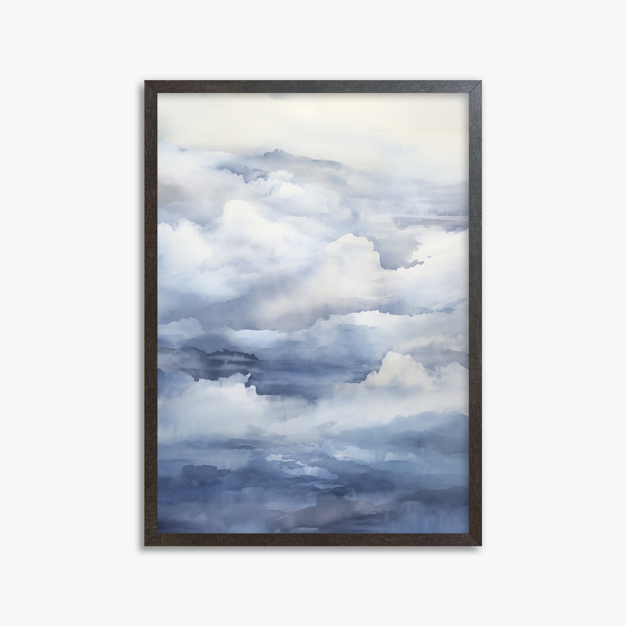 Celestial Drift, 50x70cm Framed Poster With Espresso Frame
