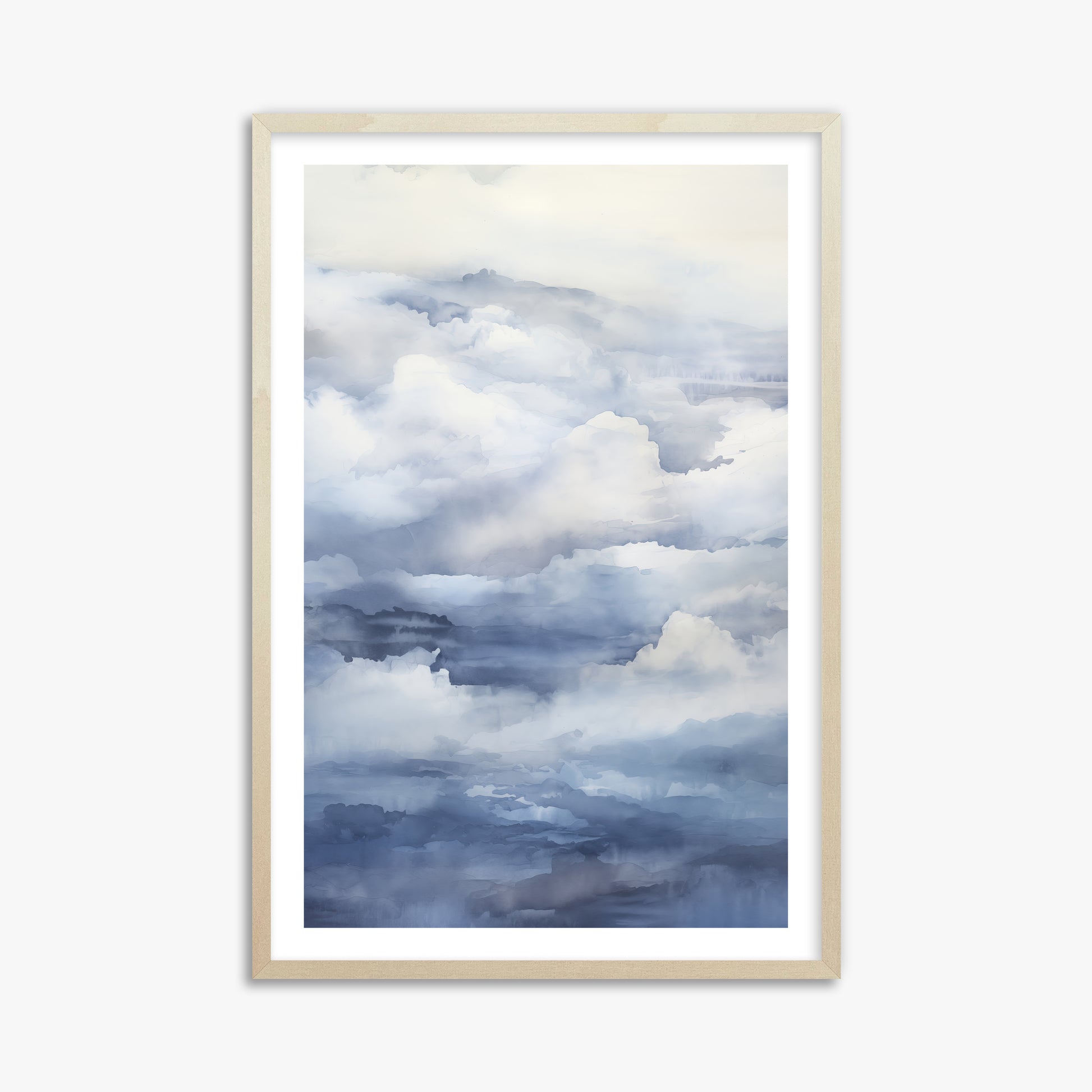 Celestial Drift, 61x91cm Framed Poster With Lime Wood Frame