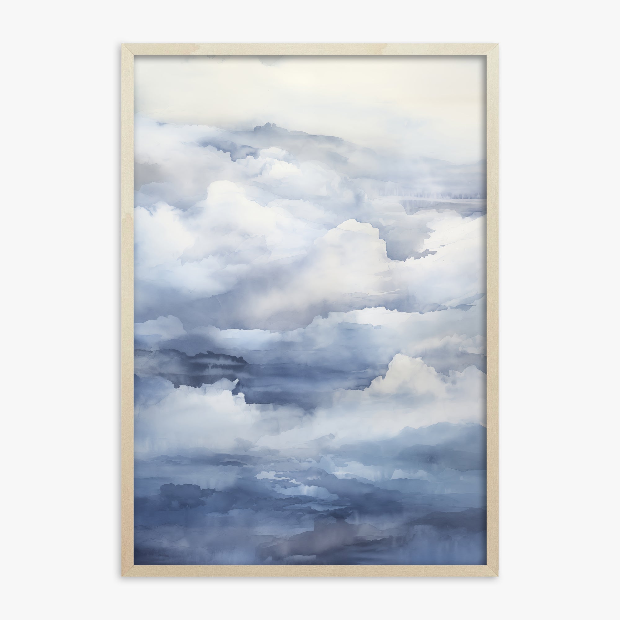 Celestial Drift, 70x100cm Framed Poster With Lime Wood Frame