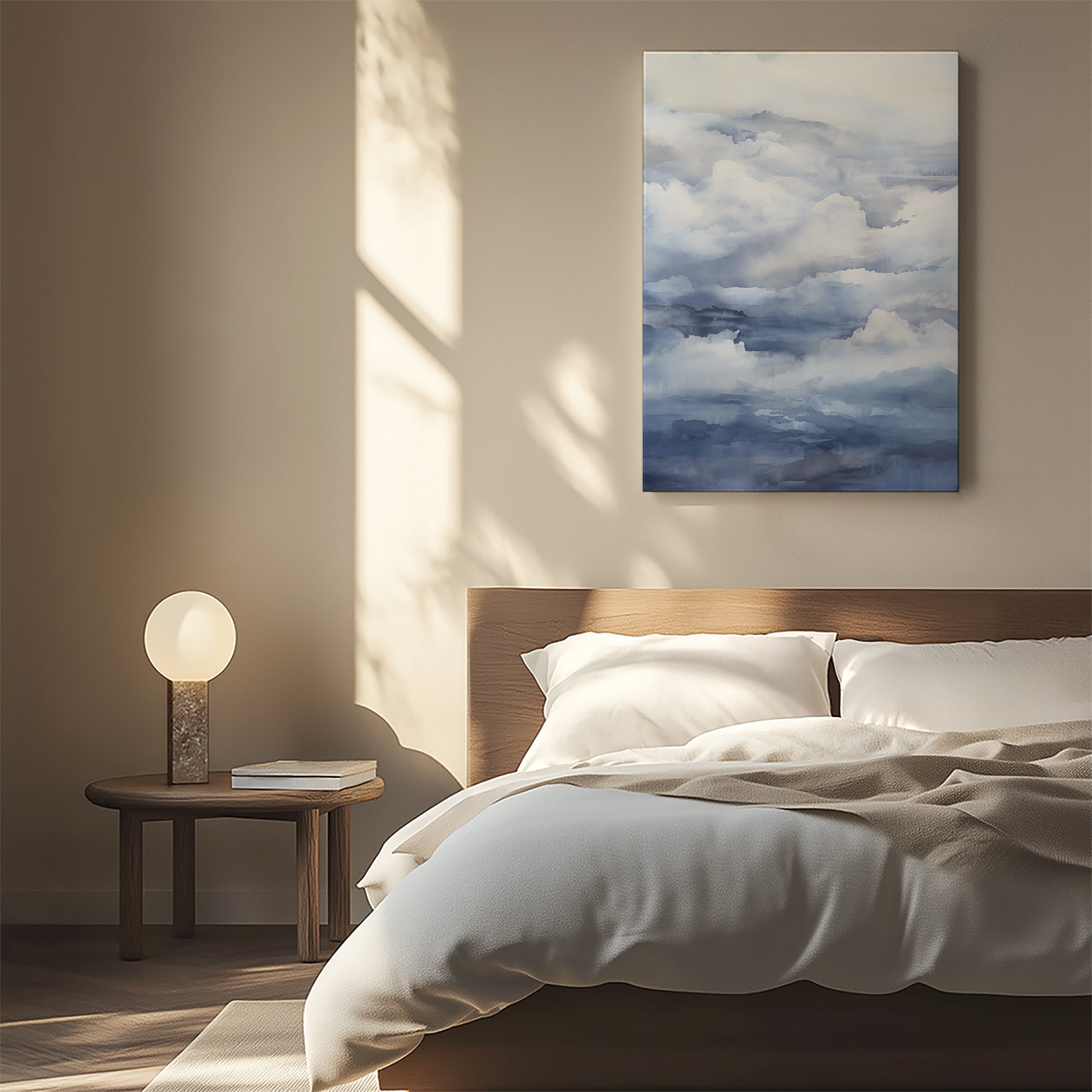 Design Concept No. 55 for Celestial Drift Modern Satin Canvas Poster Art