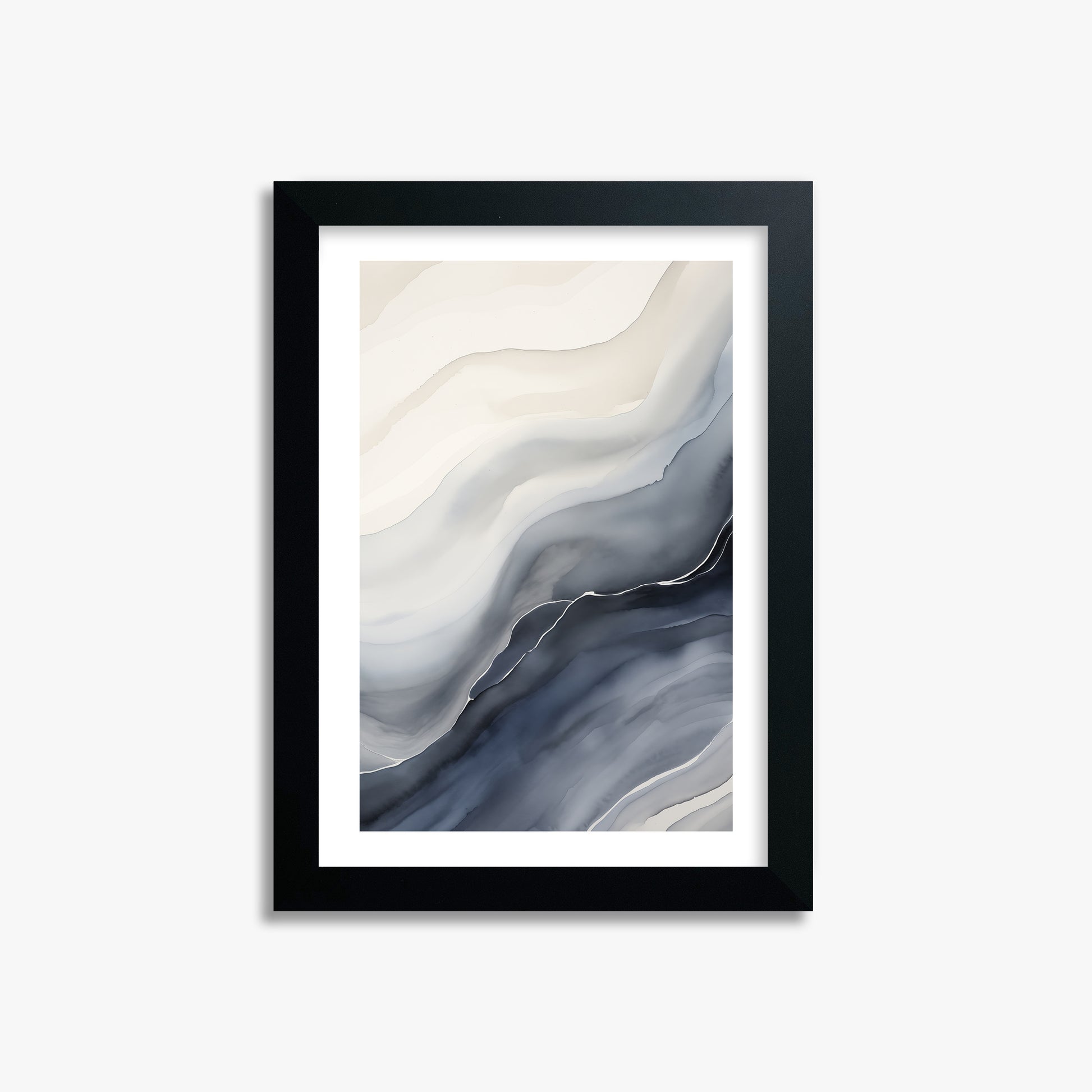 Ebb & Flow, 21x30cm Framed Poster With Black Frame