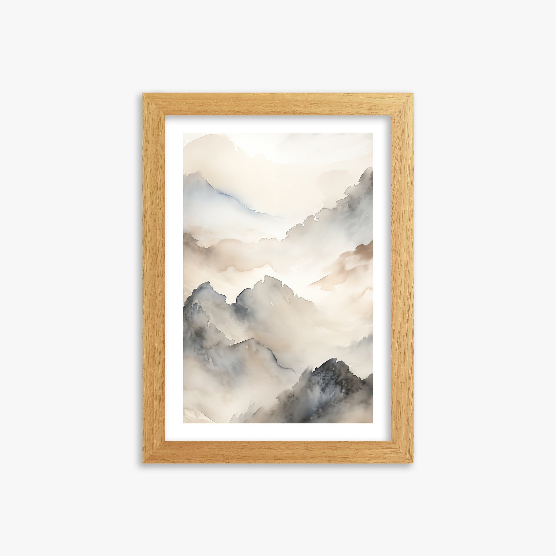 Amber Pass, 21x30cm Framed Poster With Oak Frame