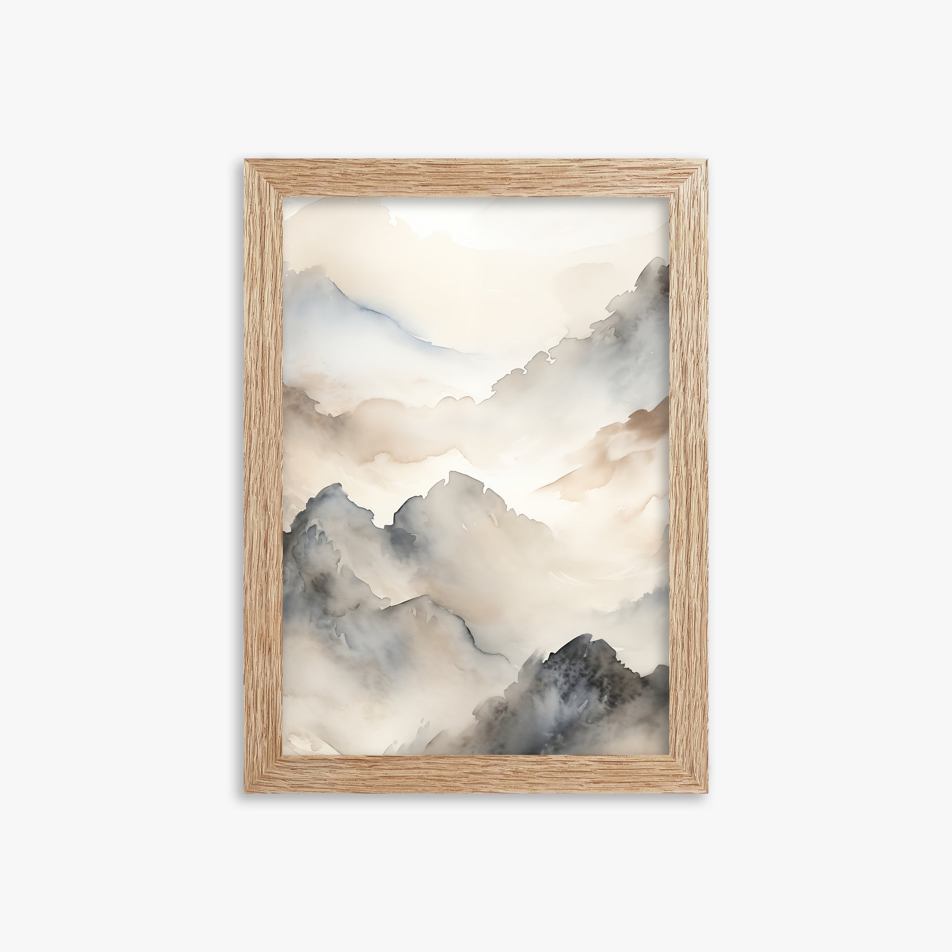Amber Pass, 21x30cm Framed Poster With Raw Oak Frame