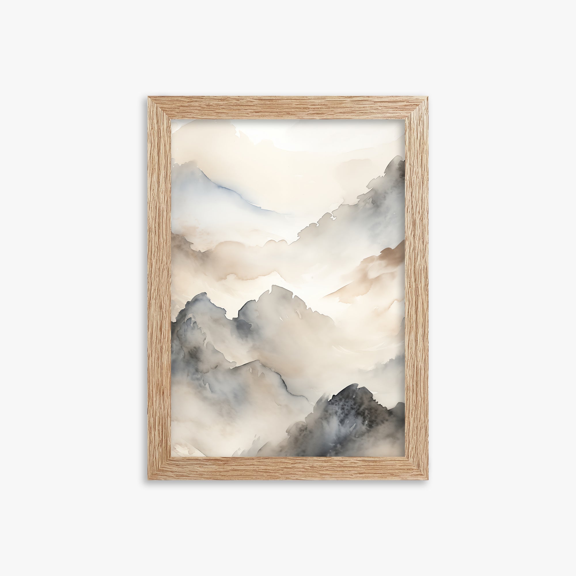 Amber Pass, 21x30cm Framed Poster With Raw Oak Frame