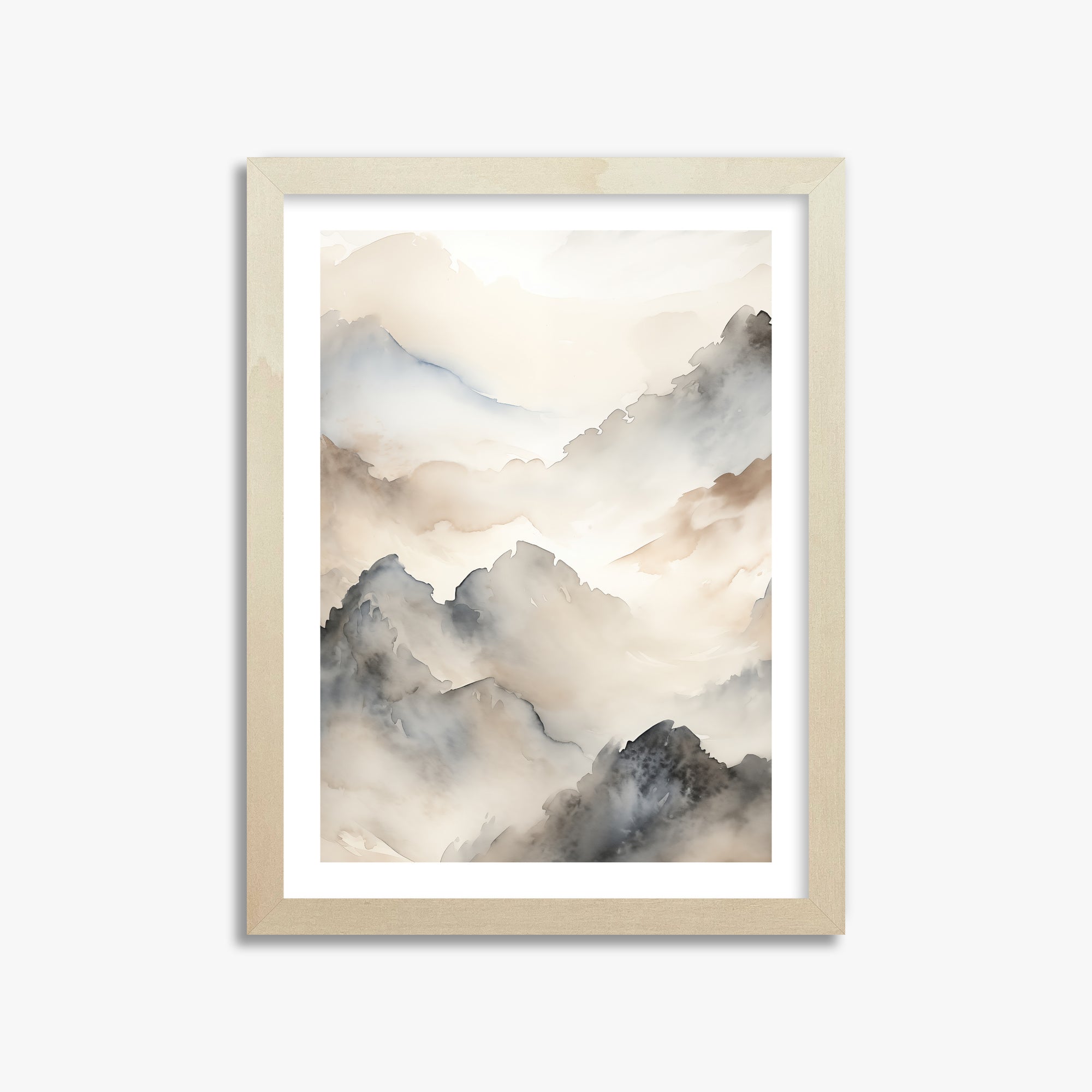 Amber Pass, 30x40cm Framed Poster With Lime Wood Frame
