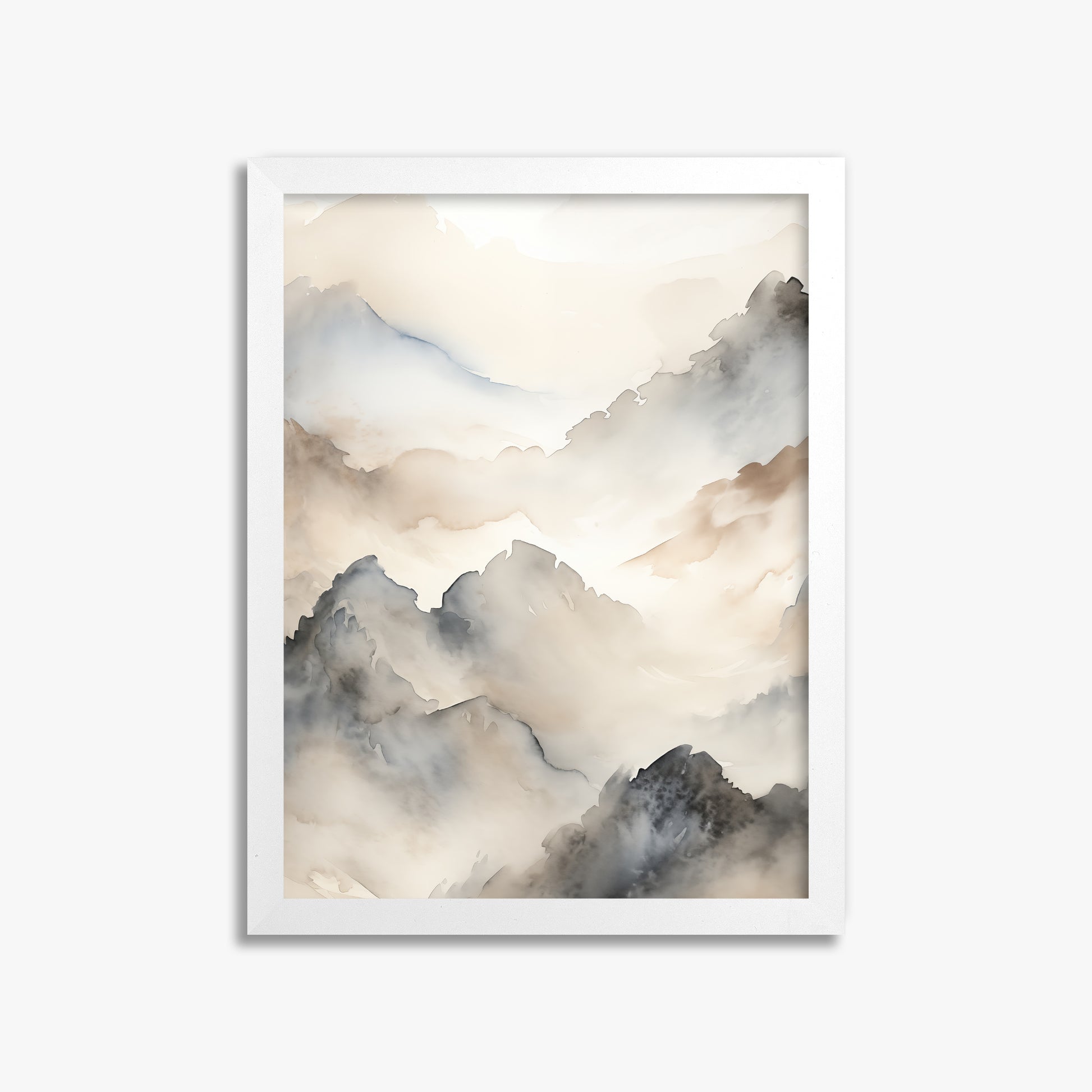 Amber Pass, 30x40cm Framed Poster With White Frame